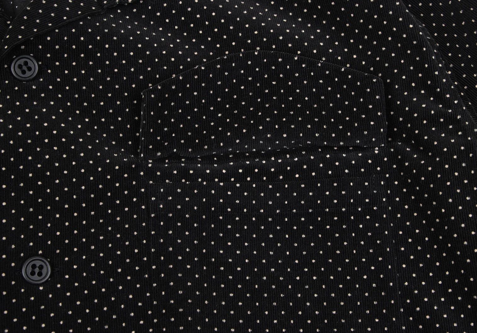 Jean Paul Gaultier Open Collar Dot Shirt in Black Beige (Size M) Size US M / EU 48-50 / 2 - 7 Thumbnail