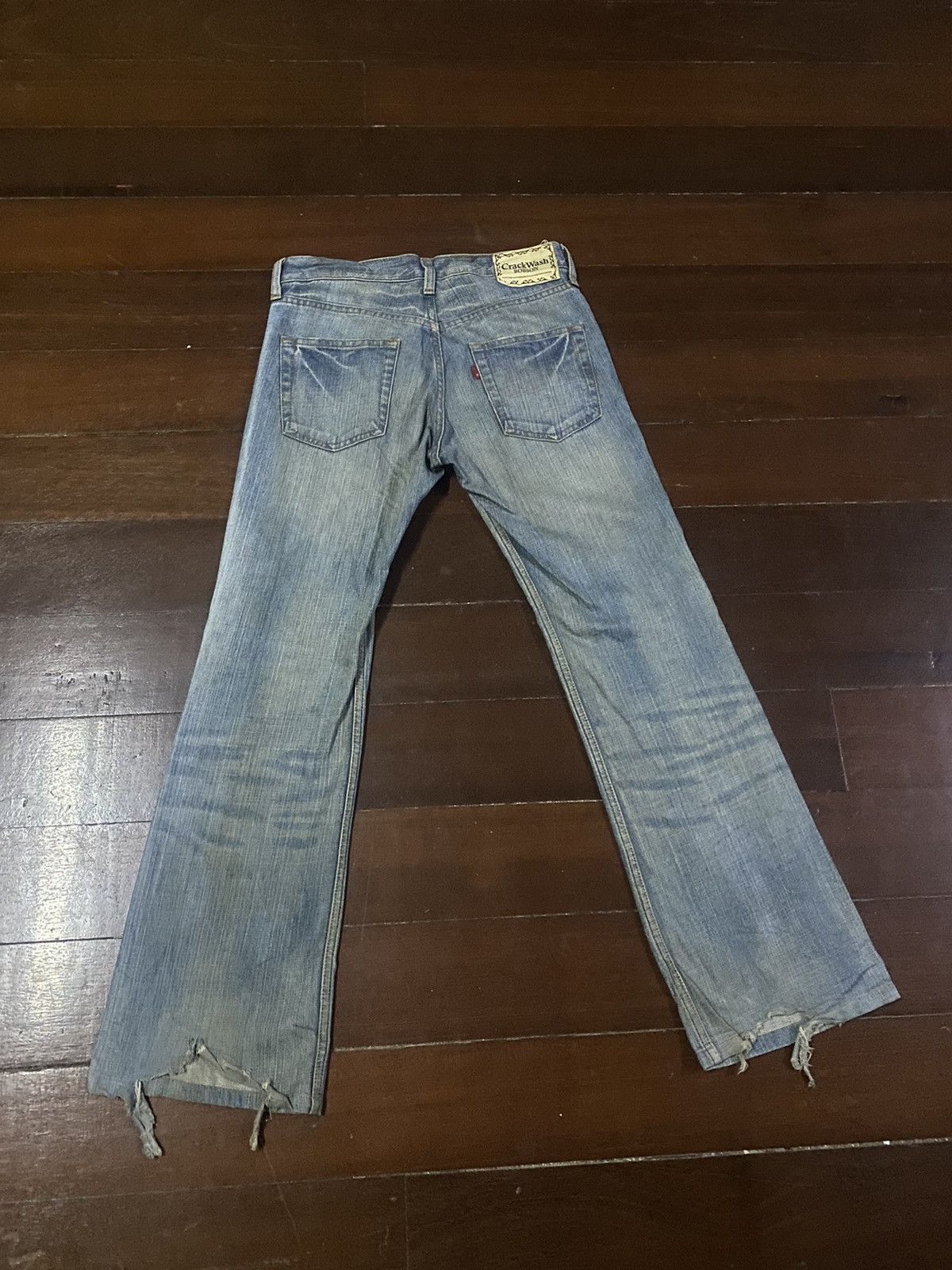 Edwin × Vintage Fire Vintage BOBSON CRACK WASH Dirty Vintage Mud Wash Jeans Size US 32 / EU 48 - 9 Thumbnail
