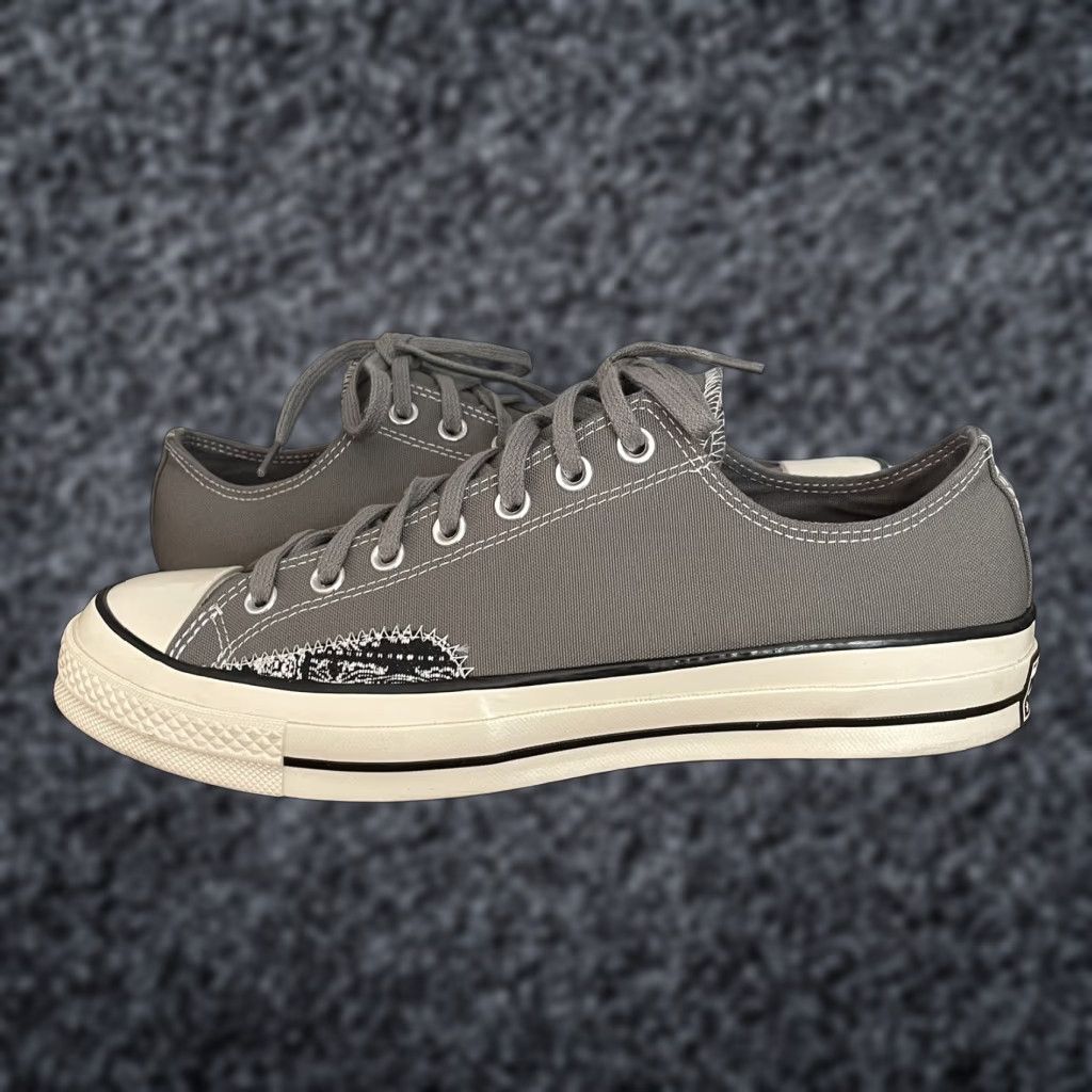 Converse VINTAGE Converse Chuck 70 Crafted Bandanna Woven Ollie Patch Grey M 10.5 / W 12.5 Mens Sneakers Size US 11 / EU 44 - 1 Thumbnail