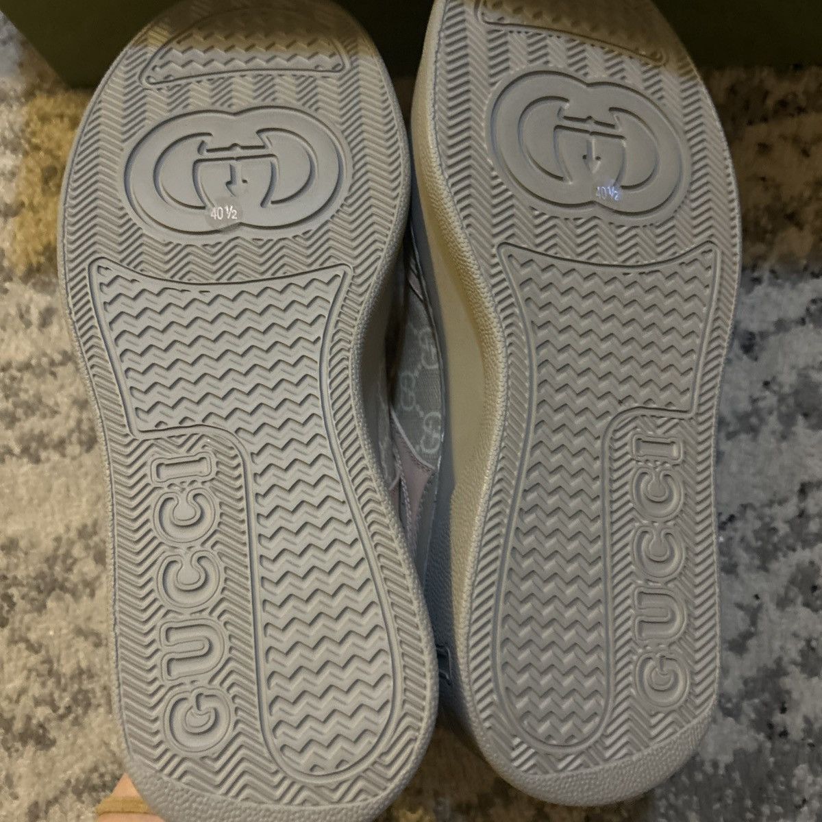Gucci Gucci GG Logo Sneaker Oatmeal Light Pink Sneaker Size US 10.5 / IT 40.5 - 6 Thumbnail