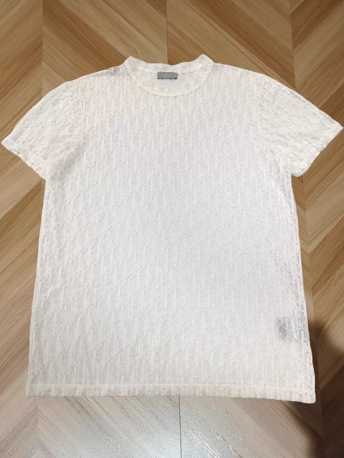Dior White Short-Sleeve Patterned Shirt Size US S / EU 44-46 / 1 - 1 Thumbnail