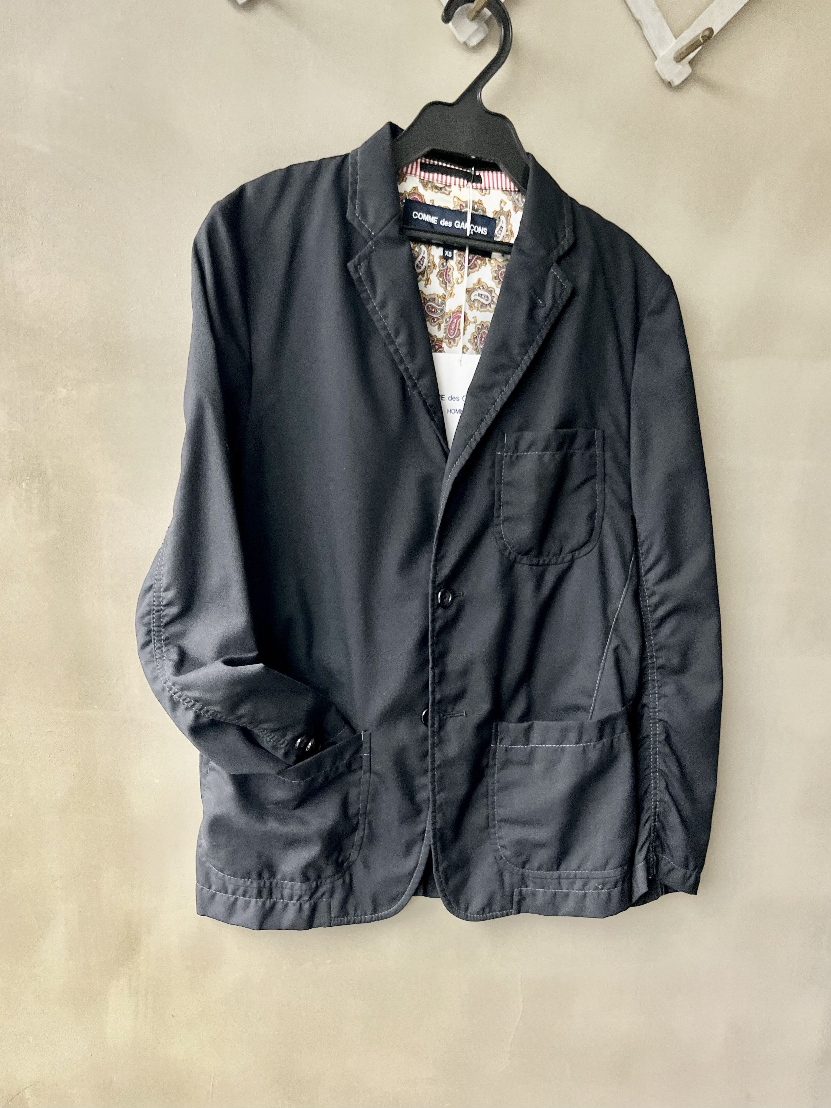 Comme des Garcons Homme Comme des Garcons Homme Paisley Lined 3 buttons front Blazer Size US XS / EU 42 / 0 - 10 Thumbnail