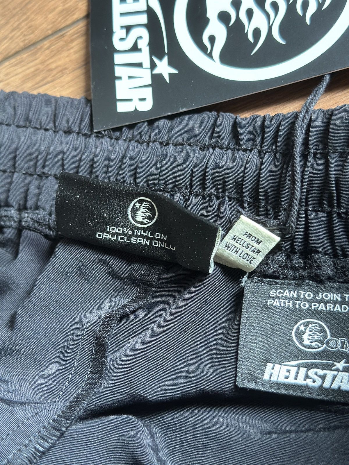 HELLSTAR Hellstar Tri-Logo Athletic Shorts | Black/White Size US 30 / EU 46 - 6 Thumbnail