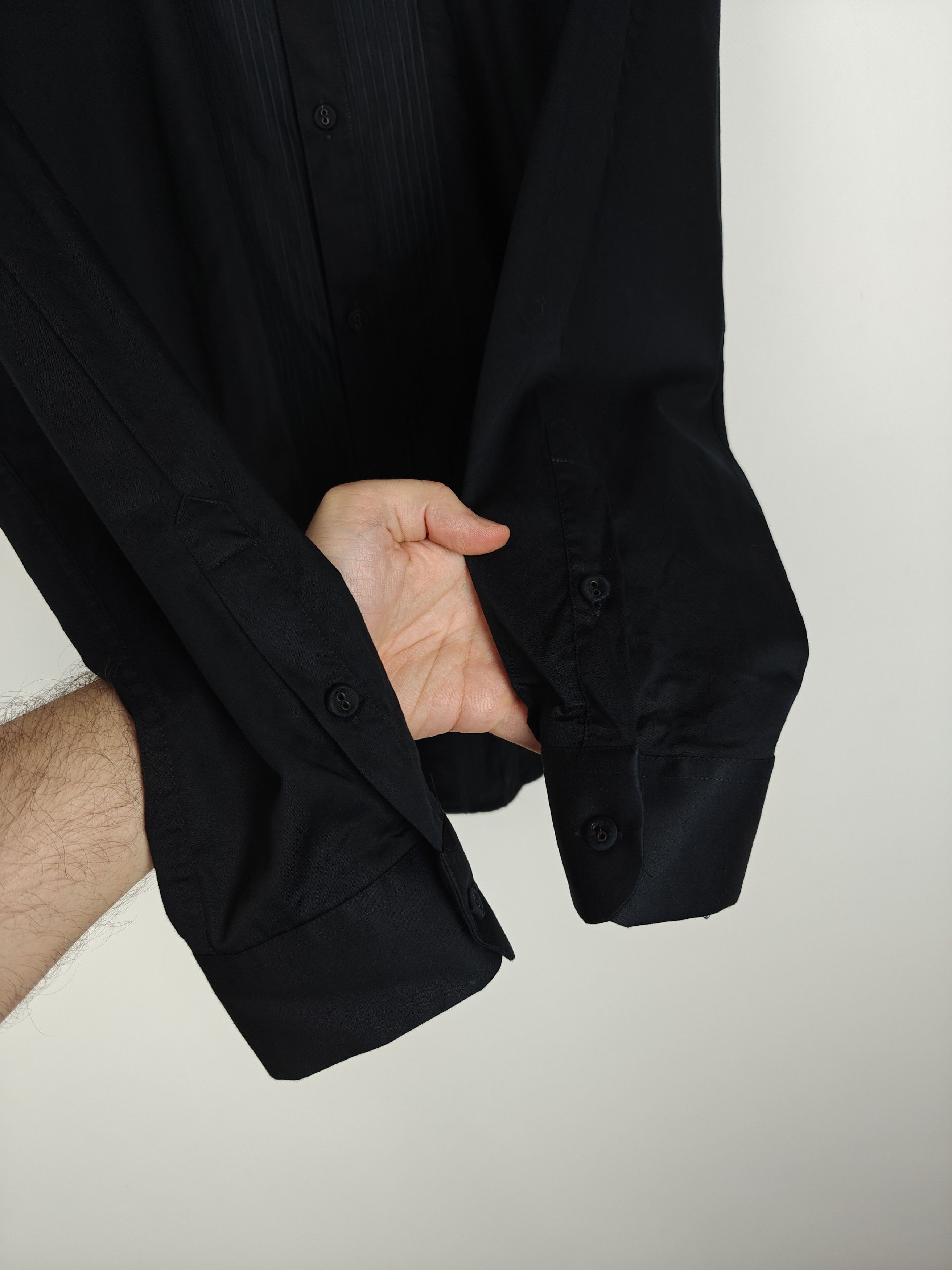 Reiss Reiss Black Shirt Longsleebe Slim Fit Black size L Size US L / EU 52-54 / 3 - 6 Thumbnail