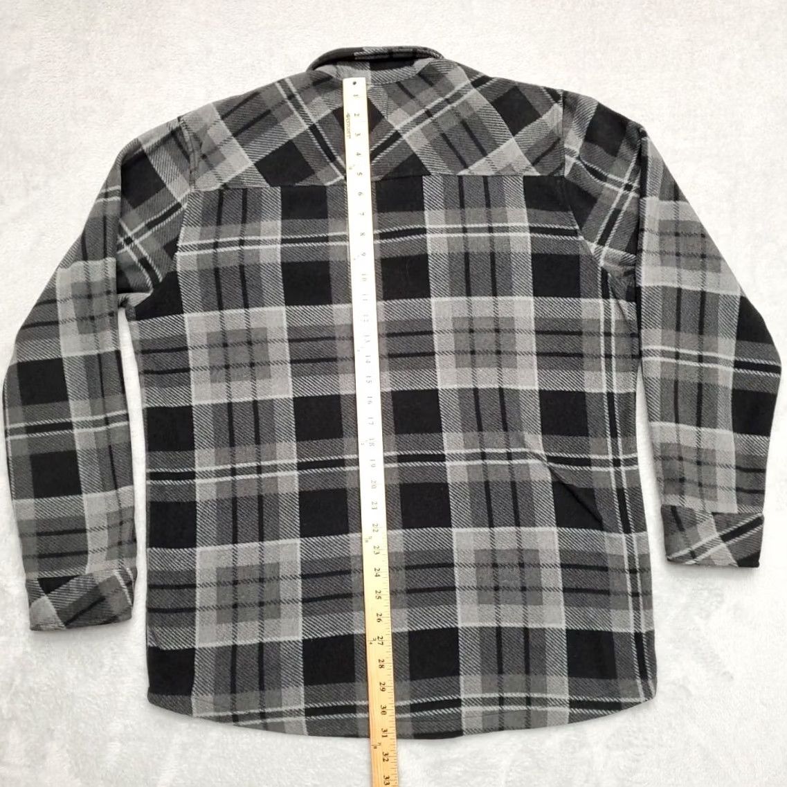 Vintage RedHead Shirt Mens Large Gray Tartan Plaid Fleece Long Sleeve Outdoors Polyester Button-Up Casual Womens? Mens Size US L / EU 52-54 / 3 - 7 Thumbnail
