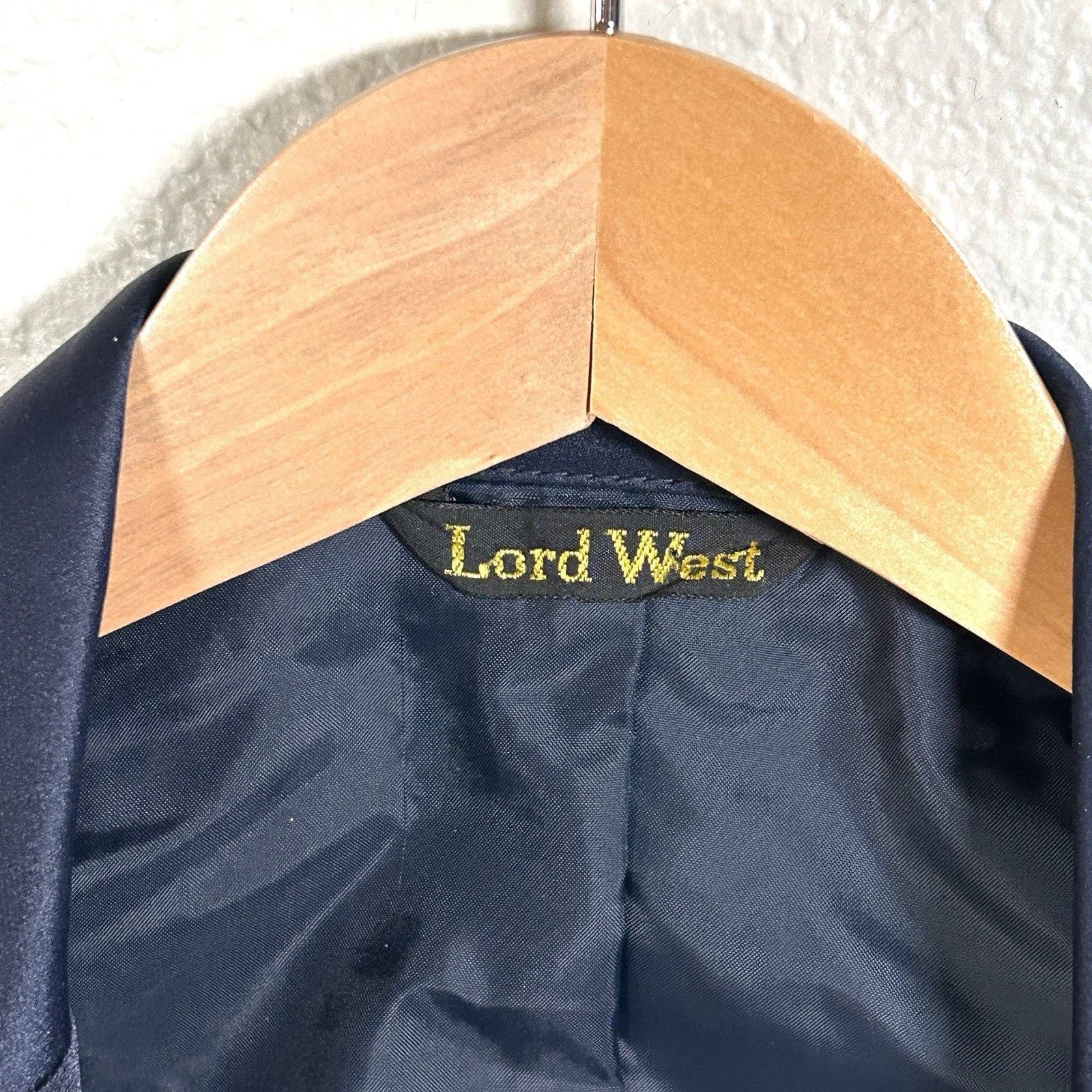 Other Vintage 90s Lord West Navy Tuxedo Jacket Blazer Mens 37R Size 36R - 8 Thumbnail