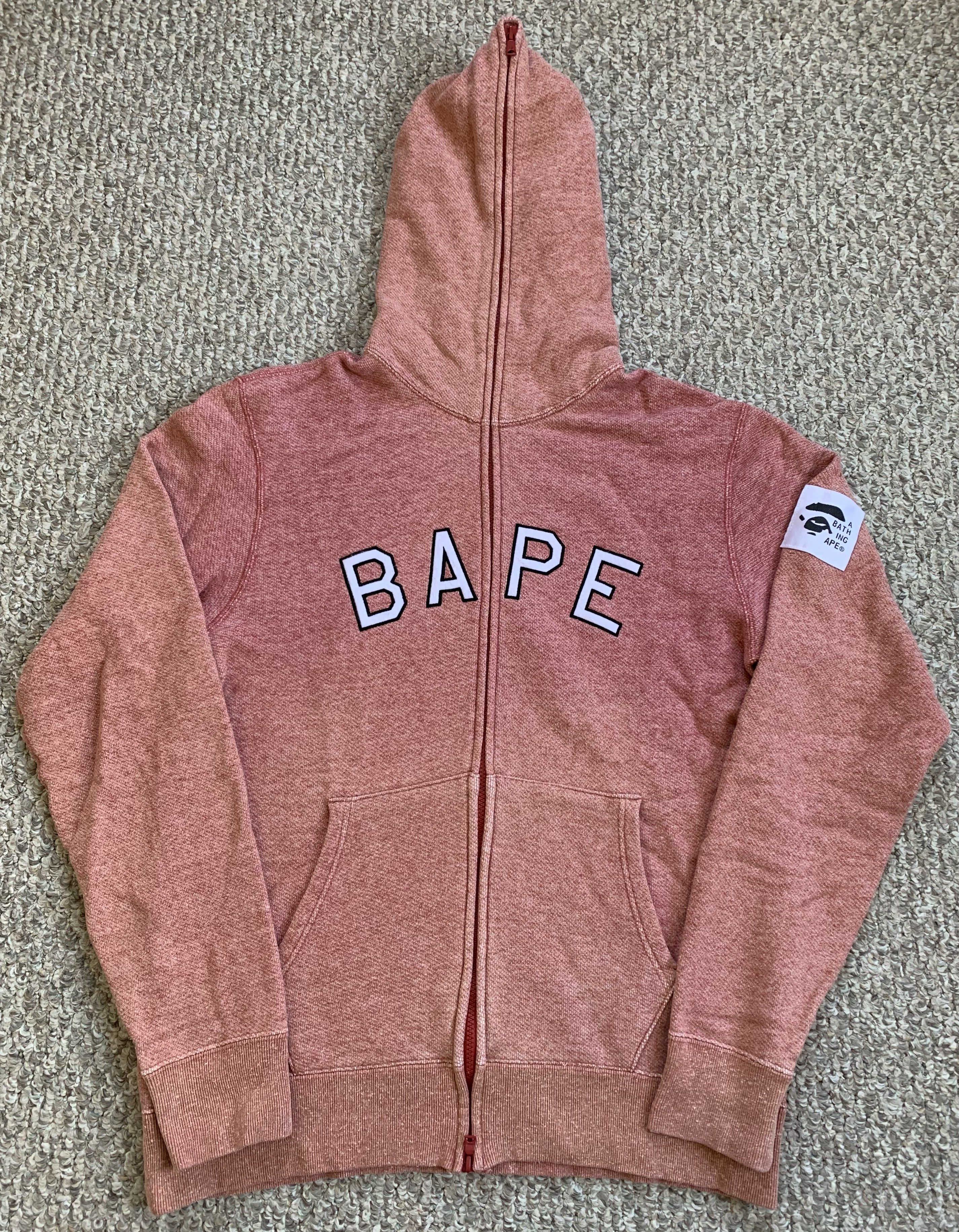 Bape OG Bape Full Zip Spellout Hoodie Size US XL / EU 56 / 4 - 1 Thumbnail