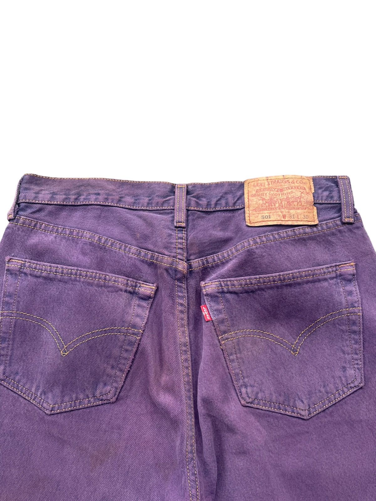 Levi's × Vintage Vintage 1997 Levis 501 e Purple Size 30" / US 8 / IT 44 - 12 Thumbnail