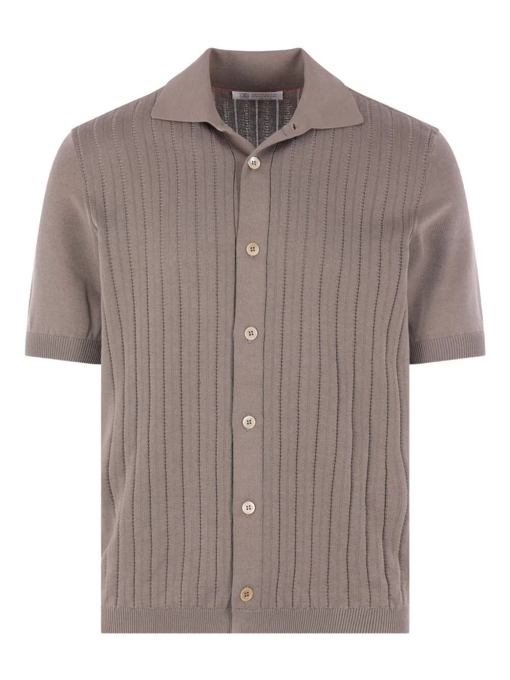 Brunello Cucinelli SHORT SLEEVES POLO NECK CARDIGAN Size US L / EU 52-54 / 3 - 1 Thumbnail