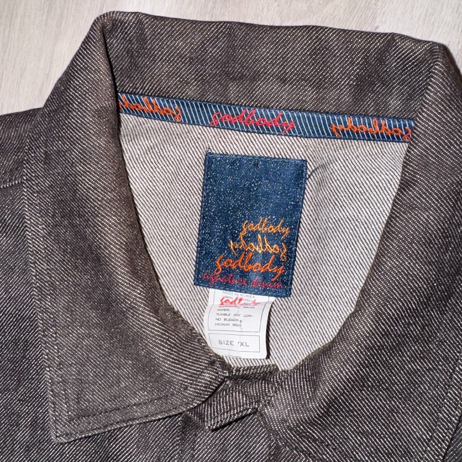 Other GODBODY Y2K Brown Denim Jacket & Baggy Jeans XL & 38x32 But Size US XL / EU 56 / 4 - 2 Thumbnail