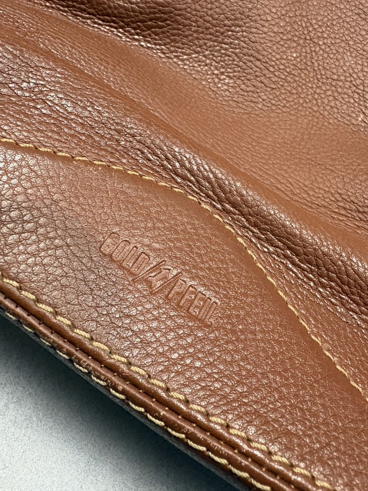 Vintage Goldpfeil Germany 1856 Brown Leather Tote Bag Vintage Luxury Size ONE SIZE - 4 Thumbnail
