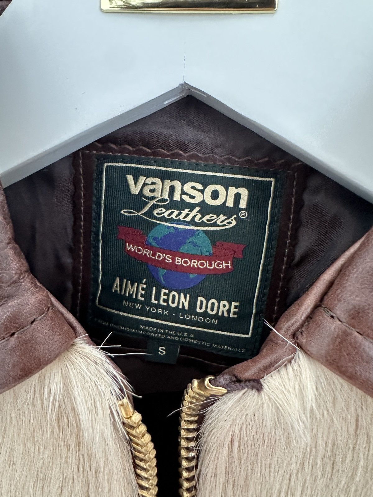 Aime Leon Dore × Vanson Leathers Aime Leon Dore x Vanson Pony Hair Bones Leather Jacket Size US S / EU 44-46 / 1 - 5 Thumbnail