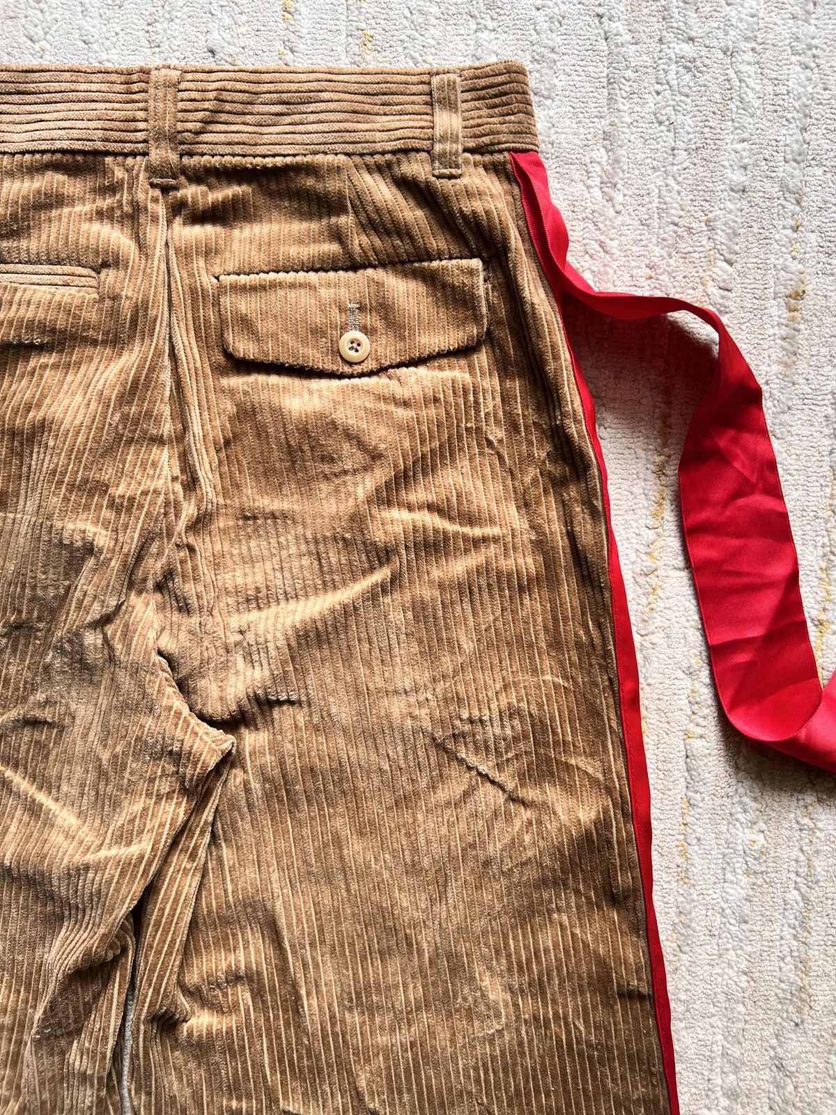 Japanese Brand × Undercover Gu Undercover Corduroy Baggy Wide Pants Size US 29 - 6 Thumbnail