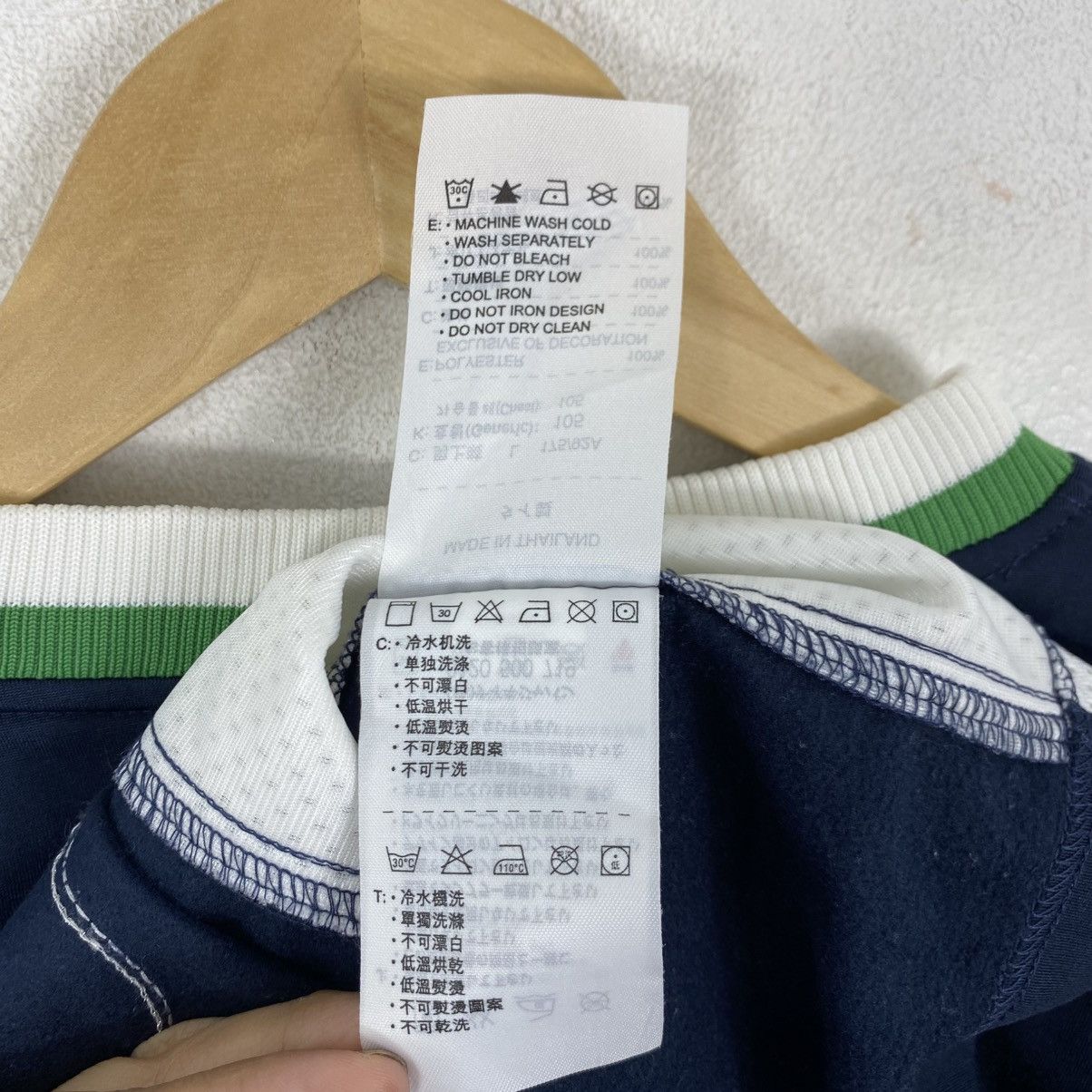 Jordan Brand Vintage Jordan Navy Blue Green V-Neck Mesh Jersey L Size US L / EU 52-54 / 3 - 10 Thumbnail