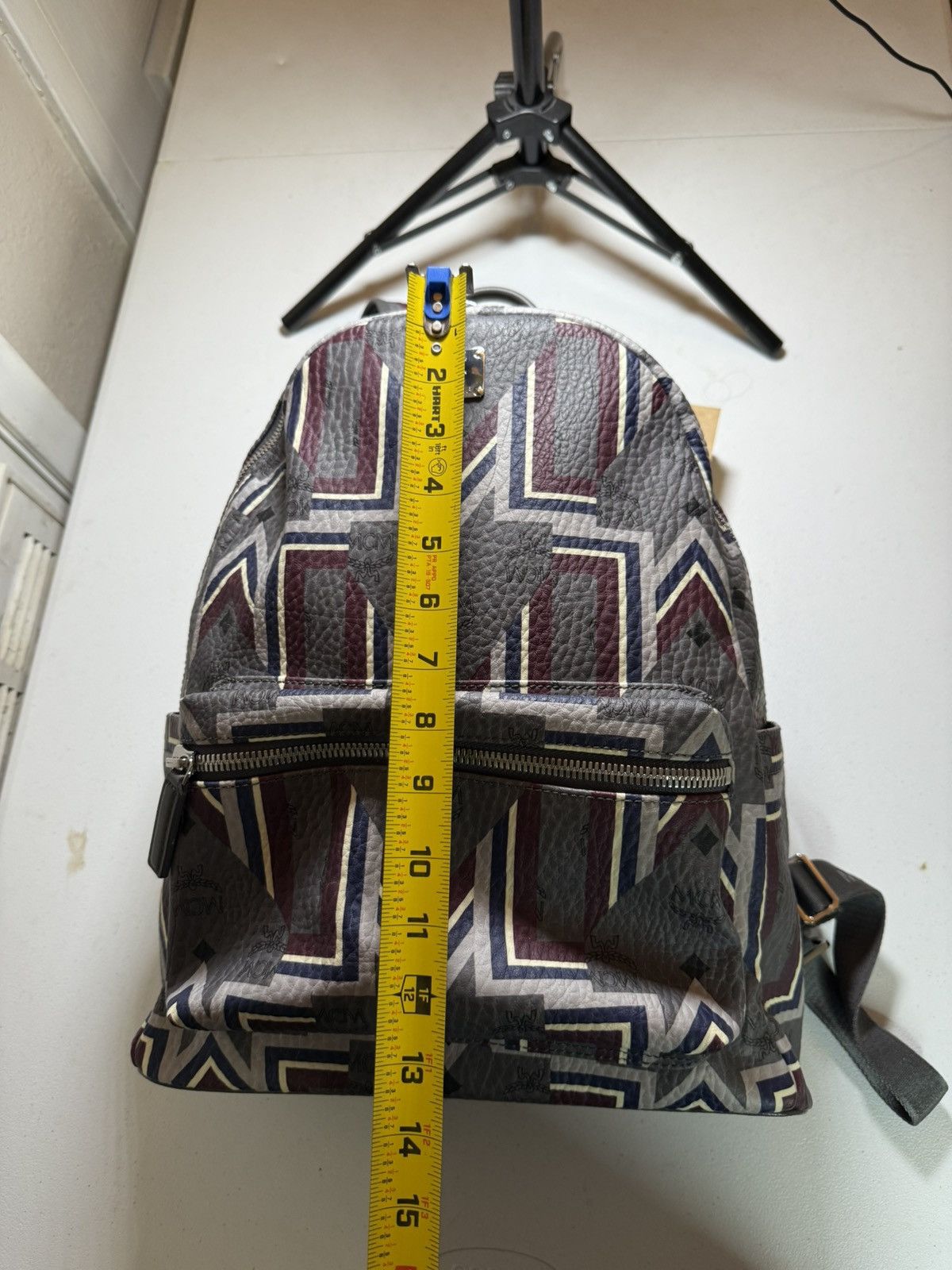 MCM MCM Stark Gunta Visetos Logo Print Medium Backpack Size ONE SIZE - 8 Thumbnail
