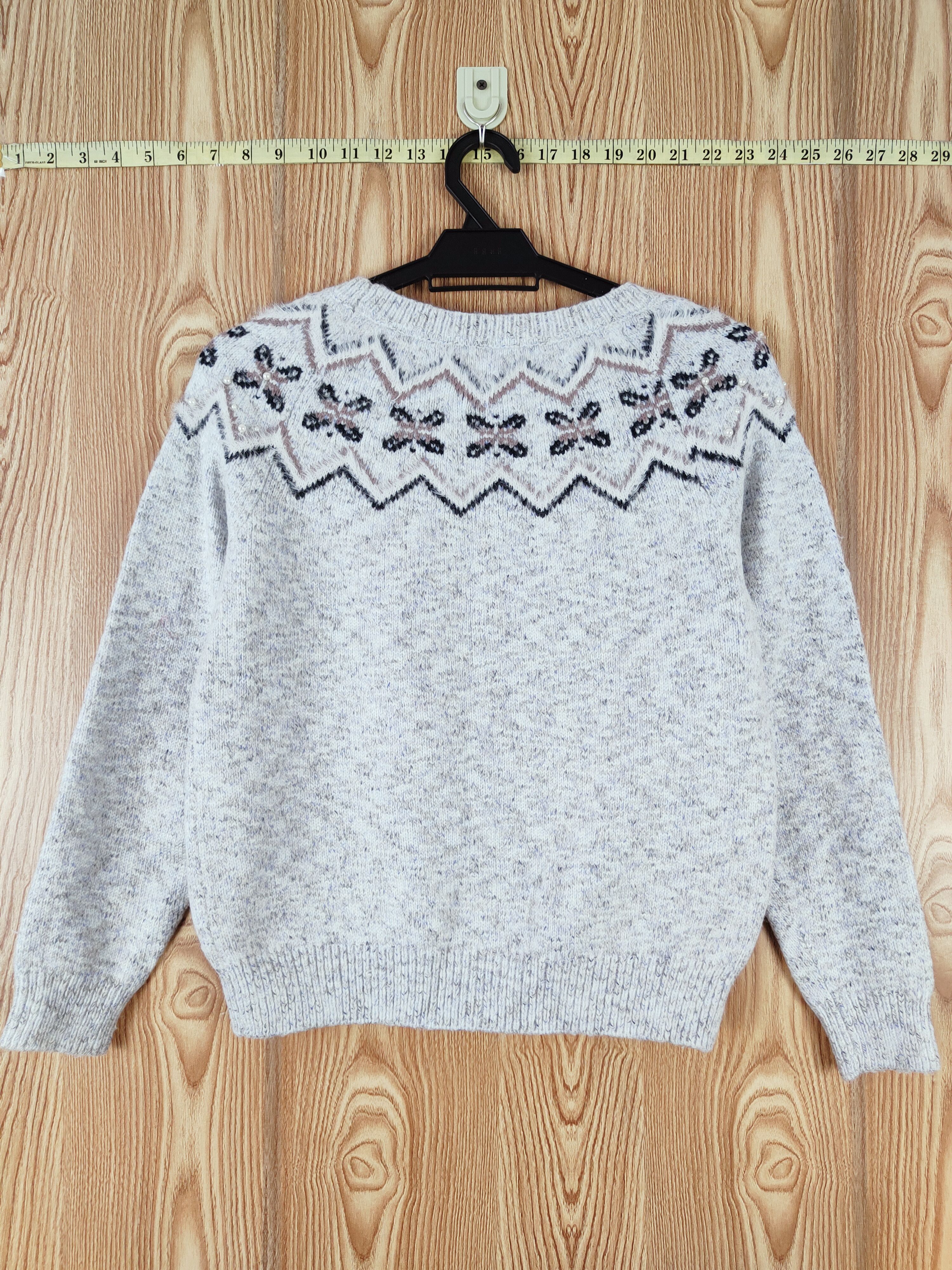 Homespun Knitwear × Japanese Brand × Vintage Proportion Light Blue Knitwear Sweatshirts #W755 Size S / US 4 / IT 40 - 7 Thumbnail