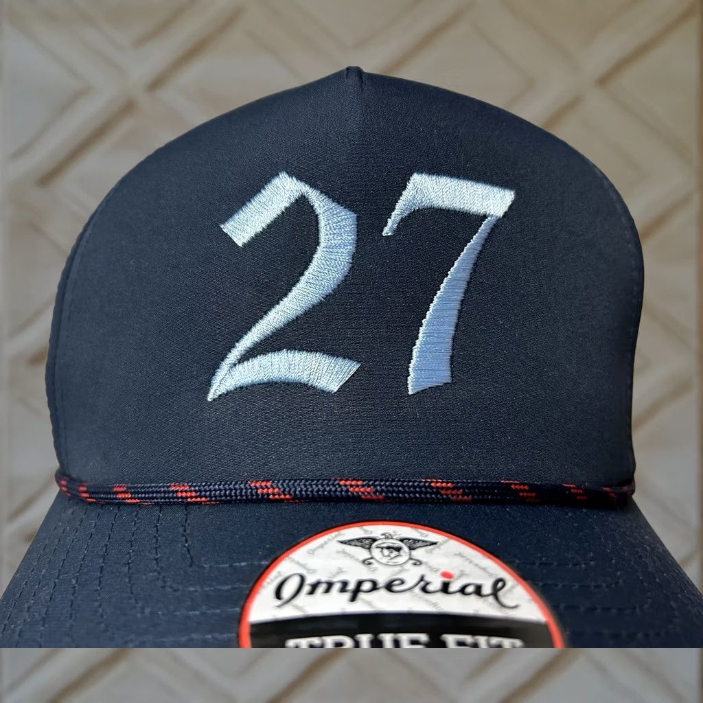 Imperial NWT Imperial True Fit Rope Hat 27 Embroidered Navy Snapback Golf Hat/Cap Men One Size Blue Accessories Casual Outdoor Sports Size ONE SIZE - 1 Thumbnail