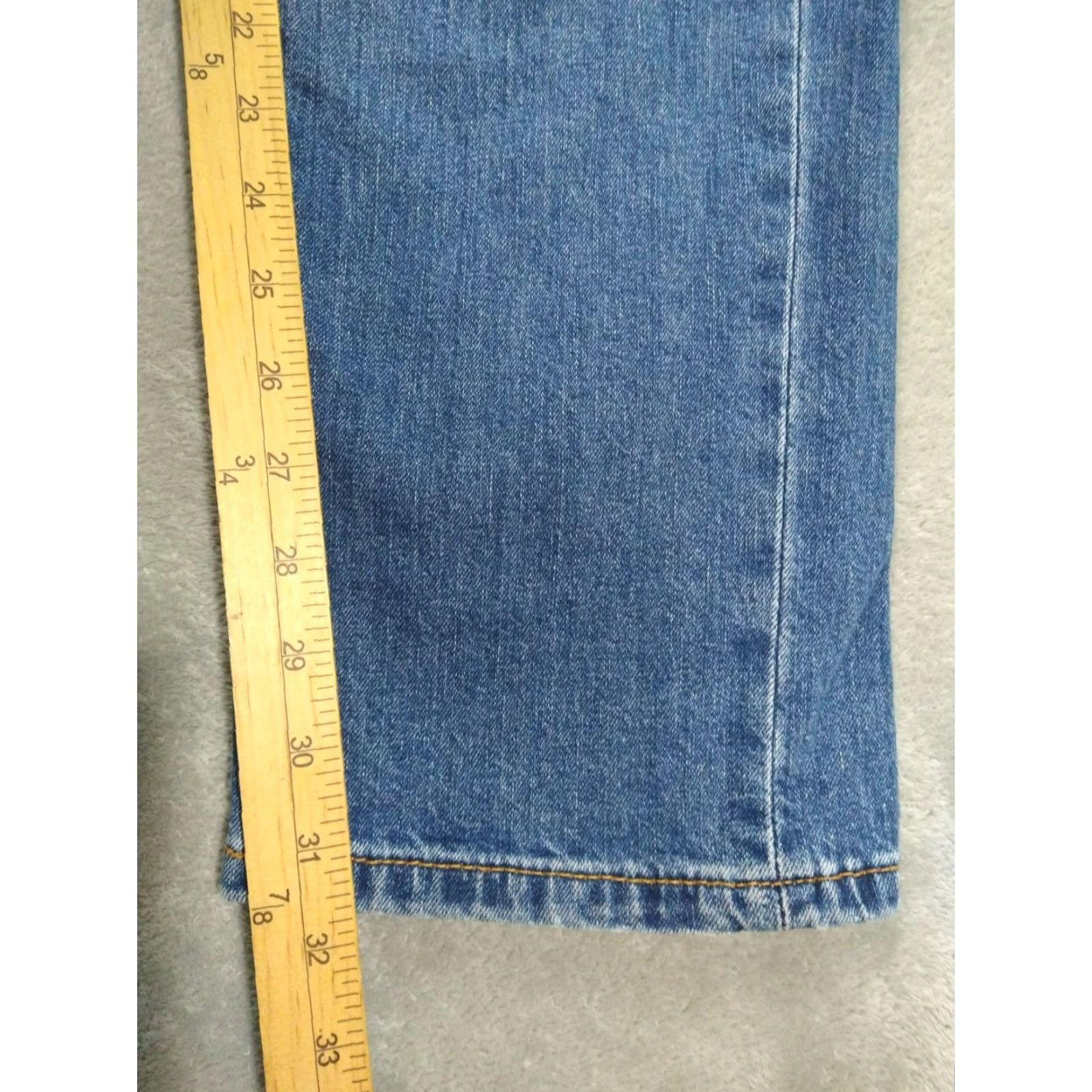 Levi's Levi's 514 Jeans Slim Medium Rise Blue Denim 32x32 5-Pocket Stretch Button Zip Mens Regular Straight Size US 32 / EU 48 - 5 Thumbnail