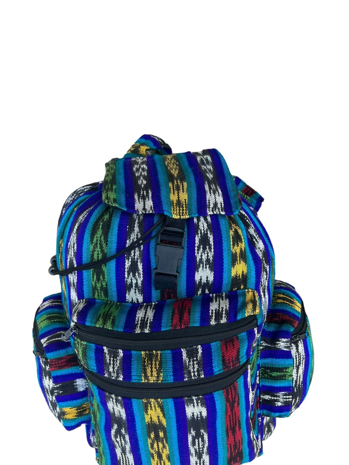 Vintage Vintage Guatemalan Multi Pocket Woven Backpack Bag Size ONE SIZE - 9 Thumbnail