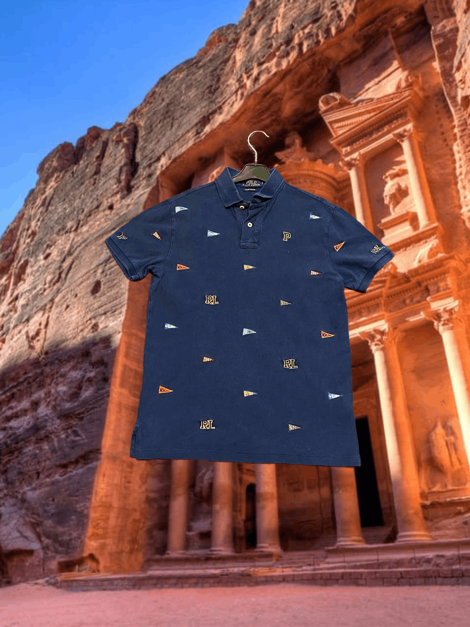 Polo Ralph Lauren Vintage print Polo Ralph Lauren T-Shirt custom slim fit Y2K Size US S / EU 44-46 / 1 - 1 Thumbnail
