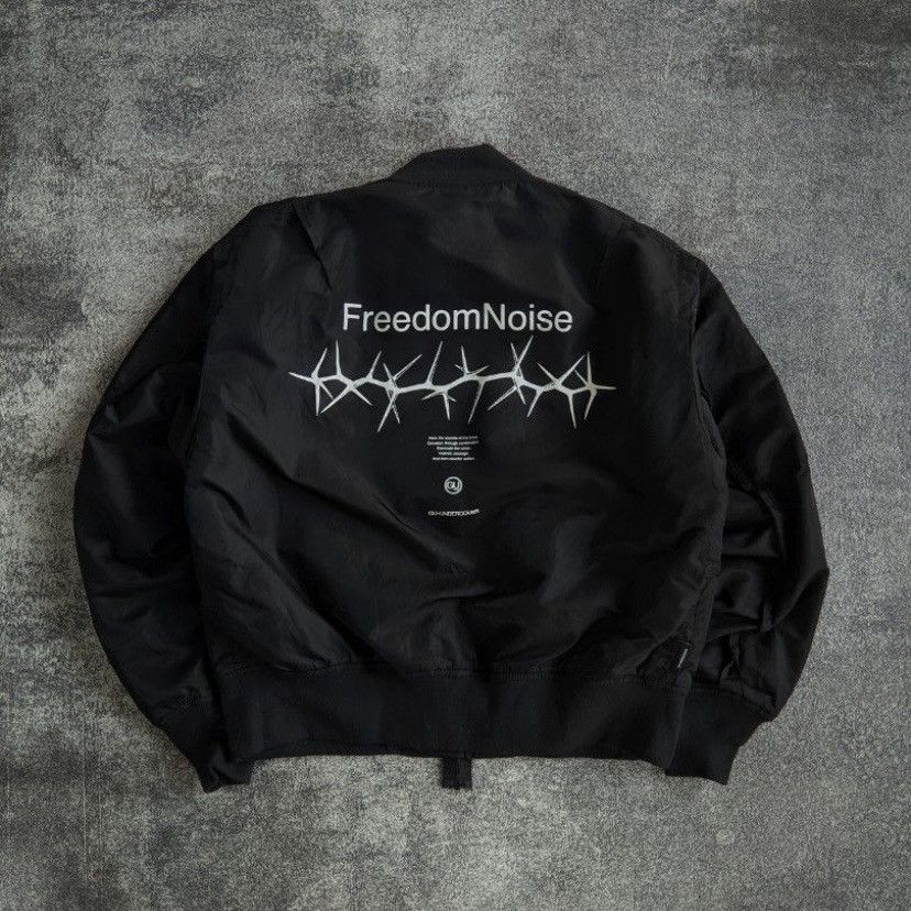 Undercover x gu bomber jacket freedom noise