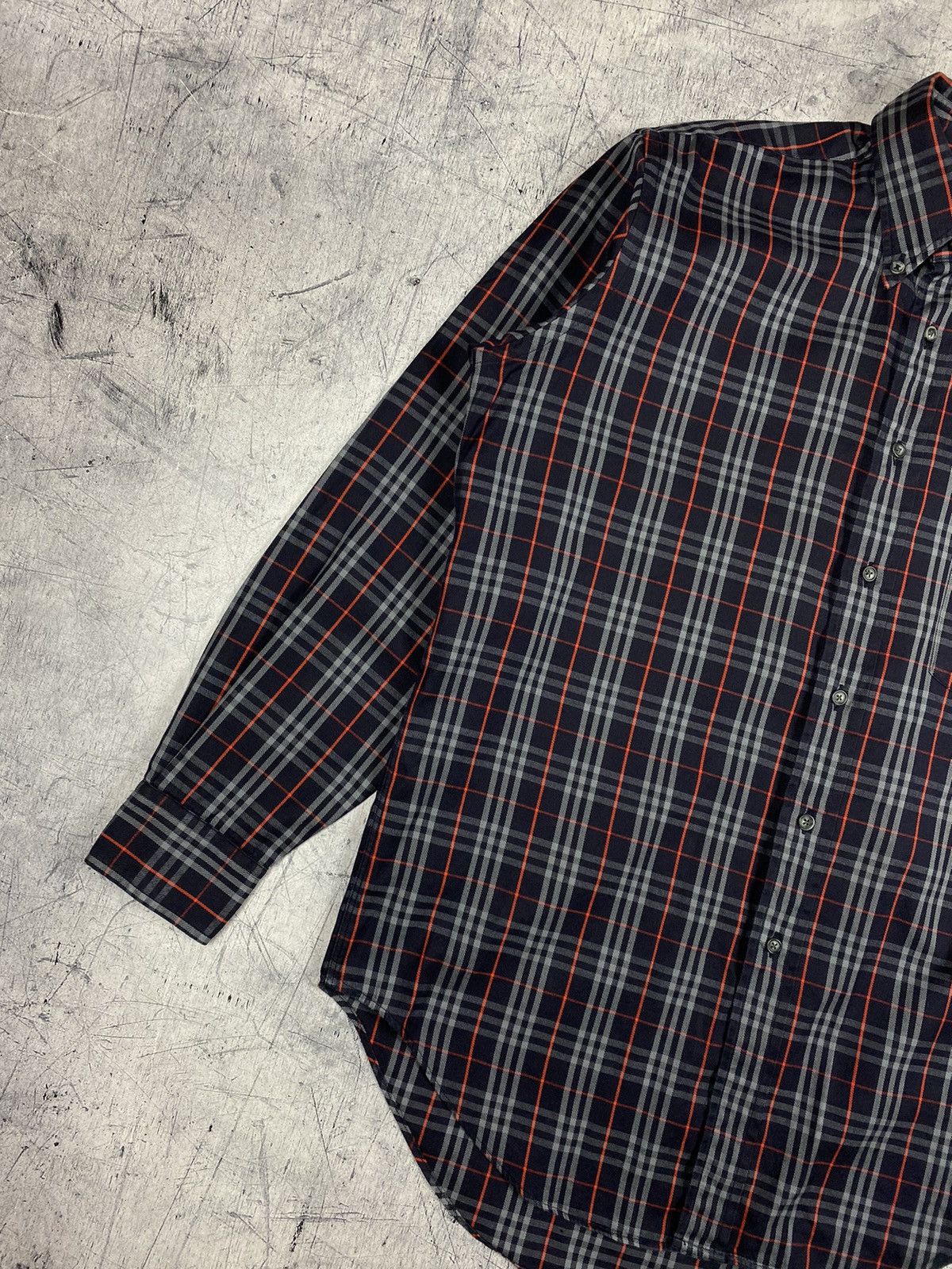 Burberry × Vintage Rare Vintage 90s Burberrys London Checkered Button Up Shirt Size US M / EU 48-50 / 2 - 3 Thumbnail