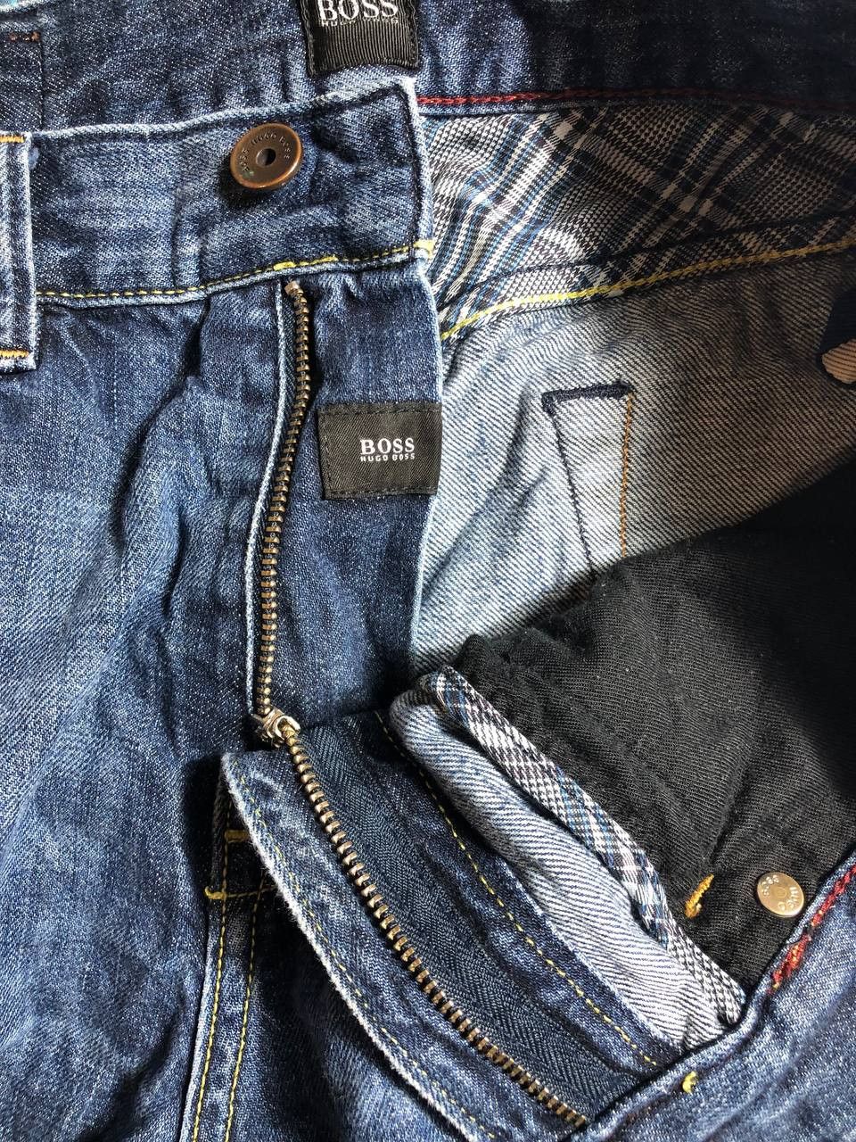 Hugo Boss × Vintage Vintage Baggy Washed Denim Jeans Wide leg Y2K Size US 32 / EU 48 - 14 Thumbnail