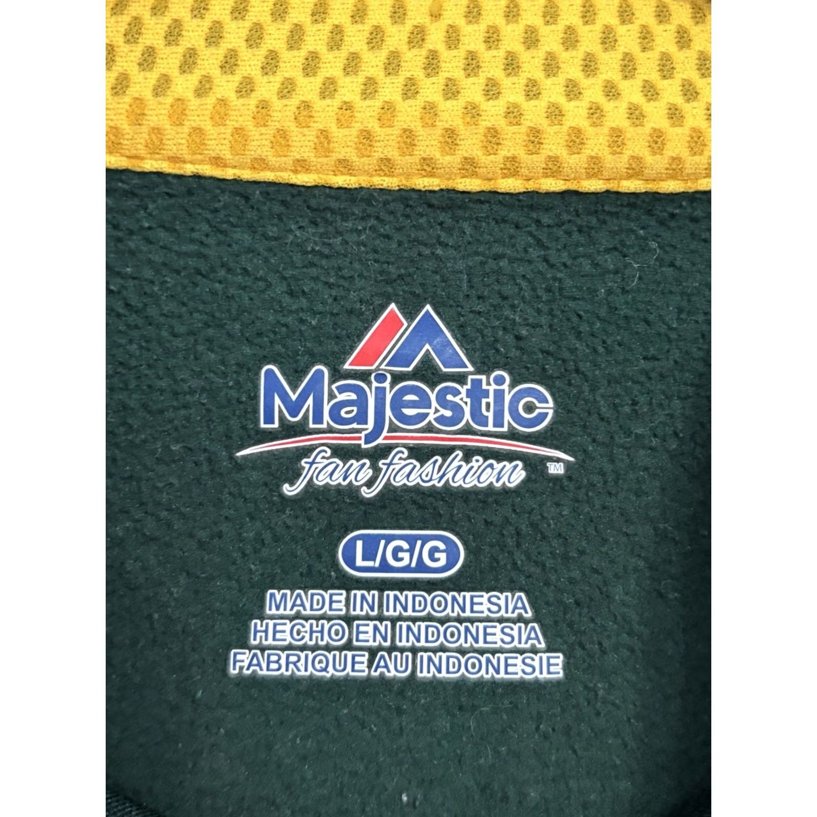 Vintage Majestic Green Bay Packers Womens L Pullover Sweatshirt 1/4 Zip Green Size L / US 10 / IT 46 - 5 Thumbnail