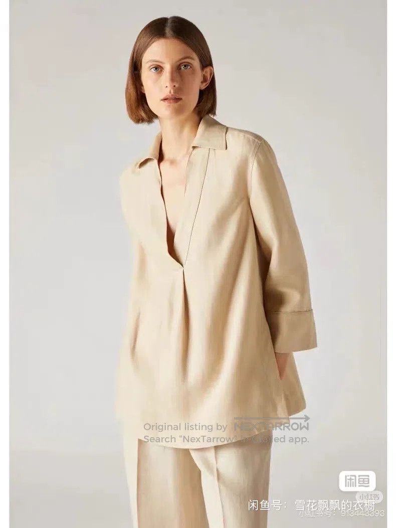 Loro Piana LORO PIANA 23 Beige Linen Casual Shirt Size M / US 6-8 / IT 42-44 - 3 Thumbnail