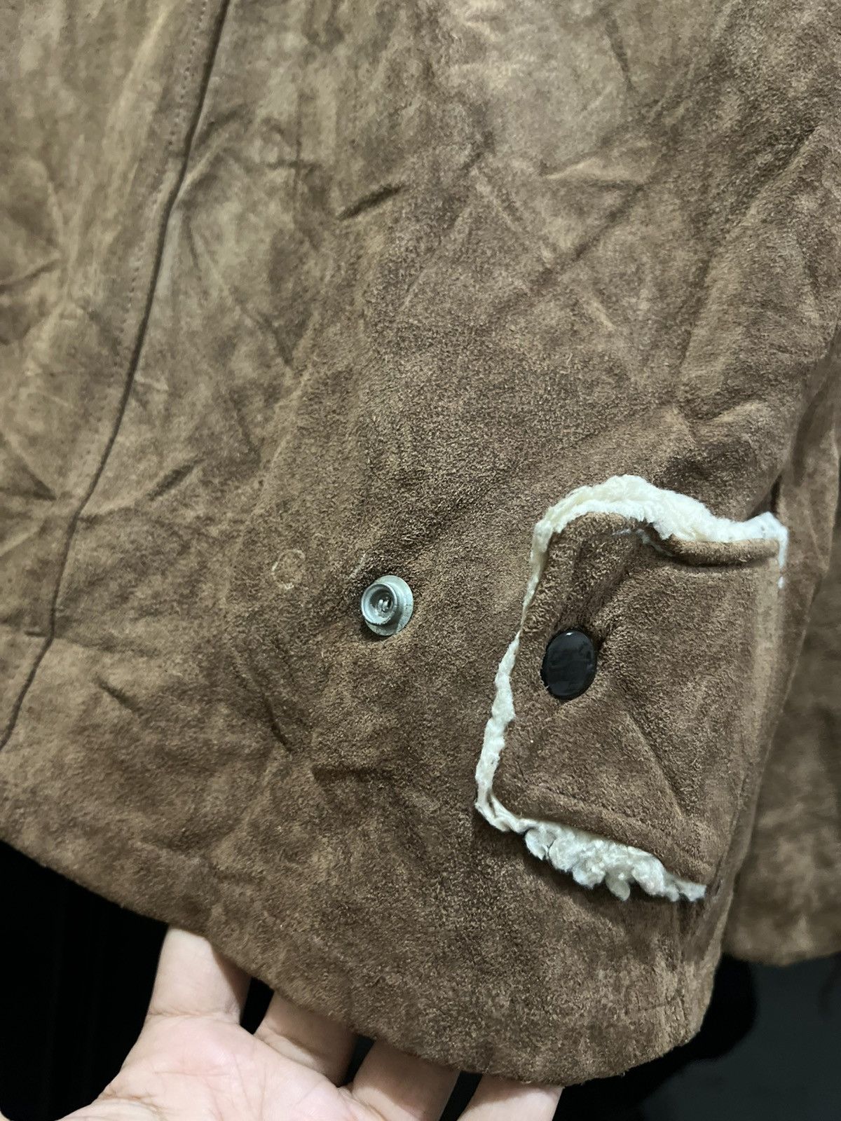 Schott 70s Schott Aviator Shearling Sherpa Leather Jacket Size US L / EU 52-54 / 3 - 7 Thumbnail