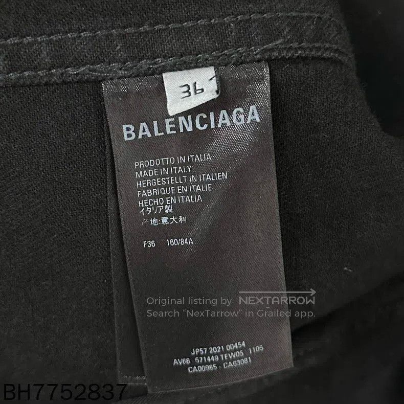 Balenciaga Balenciaga Back Water Droplet Logo Denim Jacket Size XS / US 0-2 / IT 36-38 - 6 Thumbnail