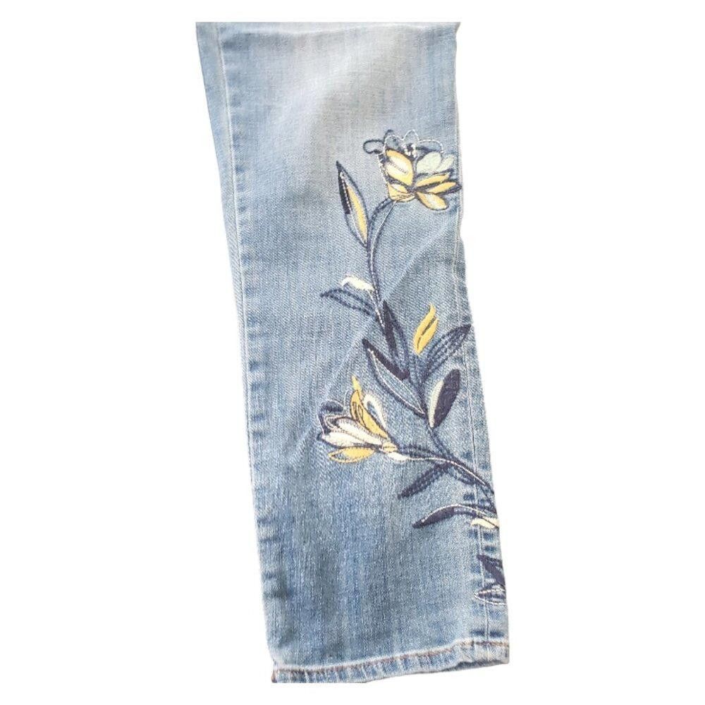 Chicos CT1498 Chico's So Slimming Girlfriend Slim Leg Ankle Jean Size 32" / US 10 / IT 46 - 3 Thumbnail