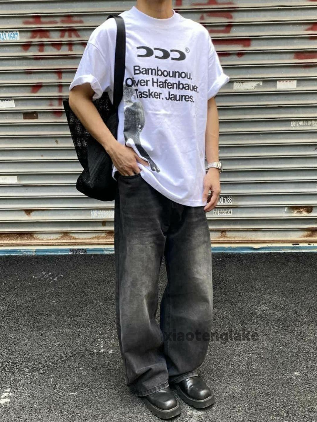 Jean × Vintage loose baggy washed faded skate hiphop jeans Size US 30 / EU 46 - 3 Thumbnail