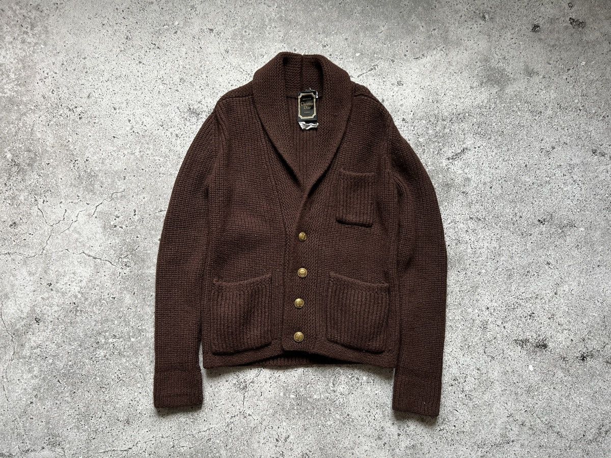 Dior Dior vintage wool cardigan sweater brown Size M / US 6-8 / IT 42-44 - 1 Thumbnail