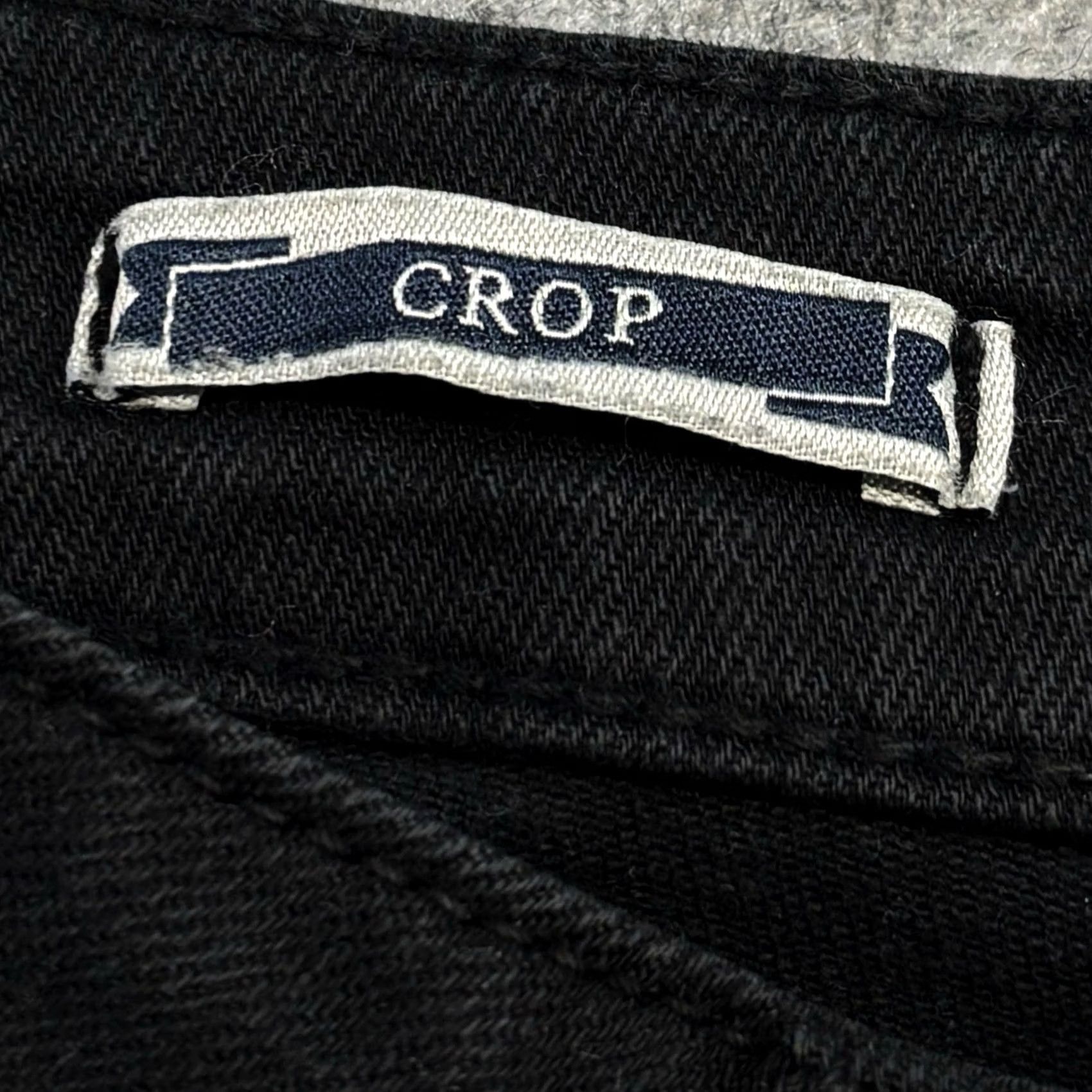 FatFace VINTAGE Fat Face Crop Jeans UK10 black L24” Women’s Summer Zip Fly Vgc Ladies Eur38 Size 32" / US 10 / IT 46 - 5 Thumbnail