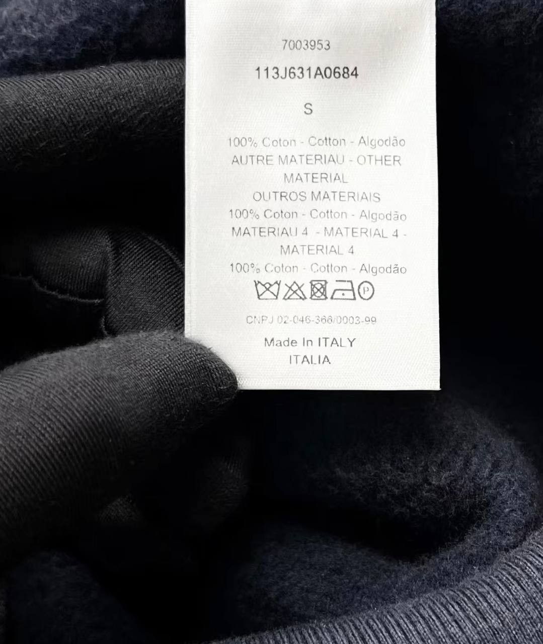 Dior Dior Oblique terry cloth hoodie with monogram and all-over Size US S / EU 44-46 / 1 - 4 Thumbnail