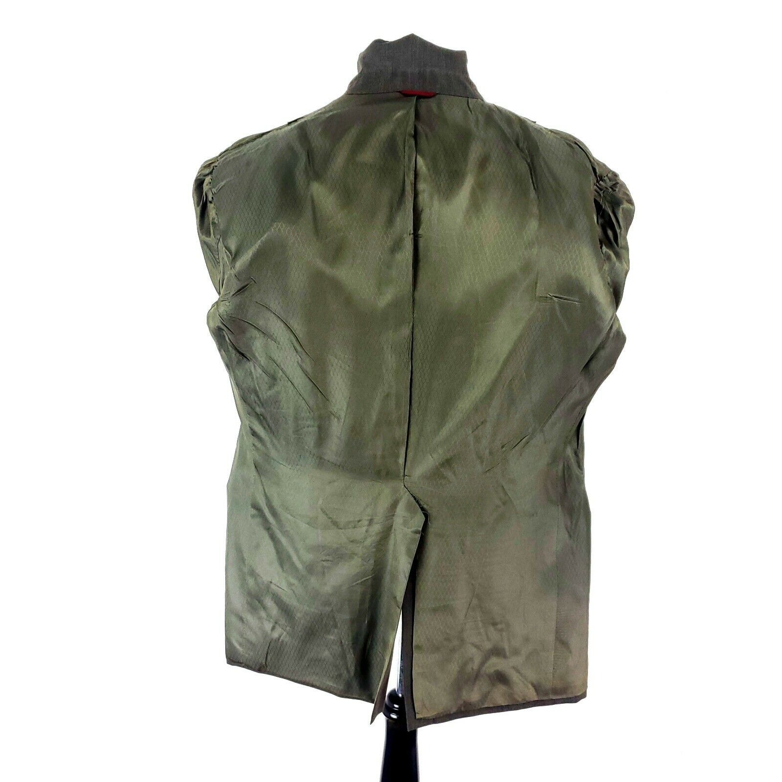Hart Schaffner Marx Hart Schaffner Marx Wool 2 Button Blazer 42R Green Sport Coa Size 42R - 11 Thumbnail