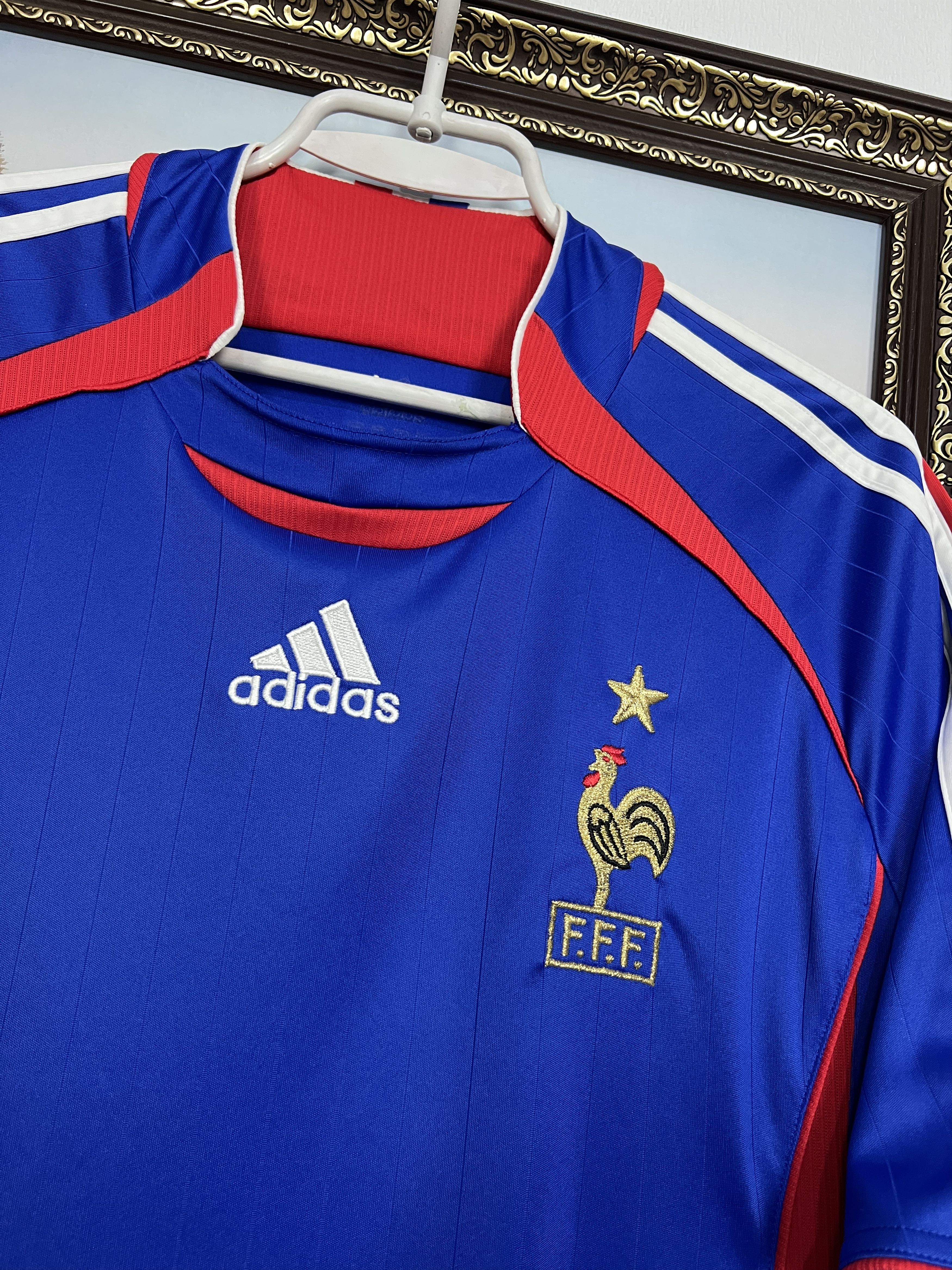 Adidas France football shirt 2006 Soccer Jersey Trikot National Size US M / EU 48-50 / 2 - 3 Thumbnail