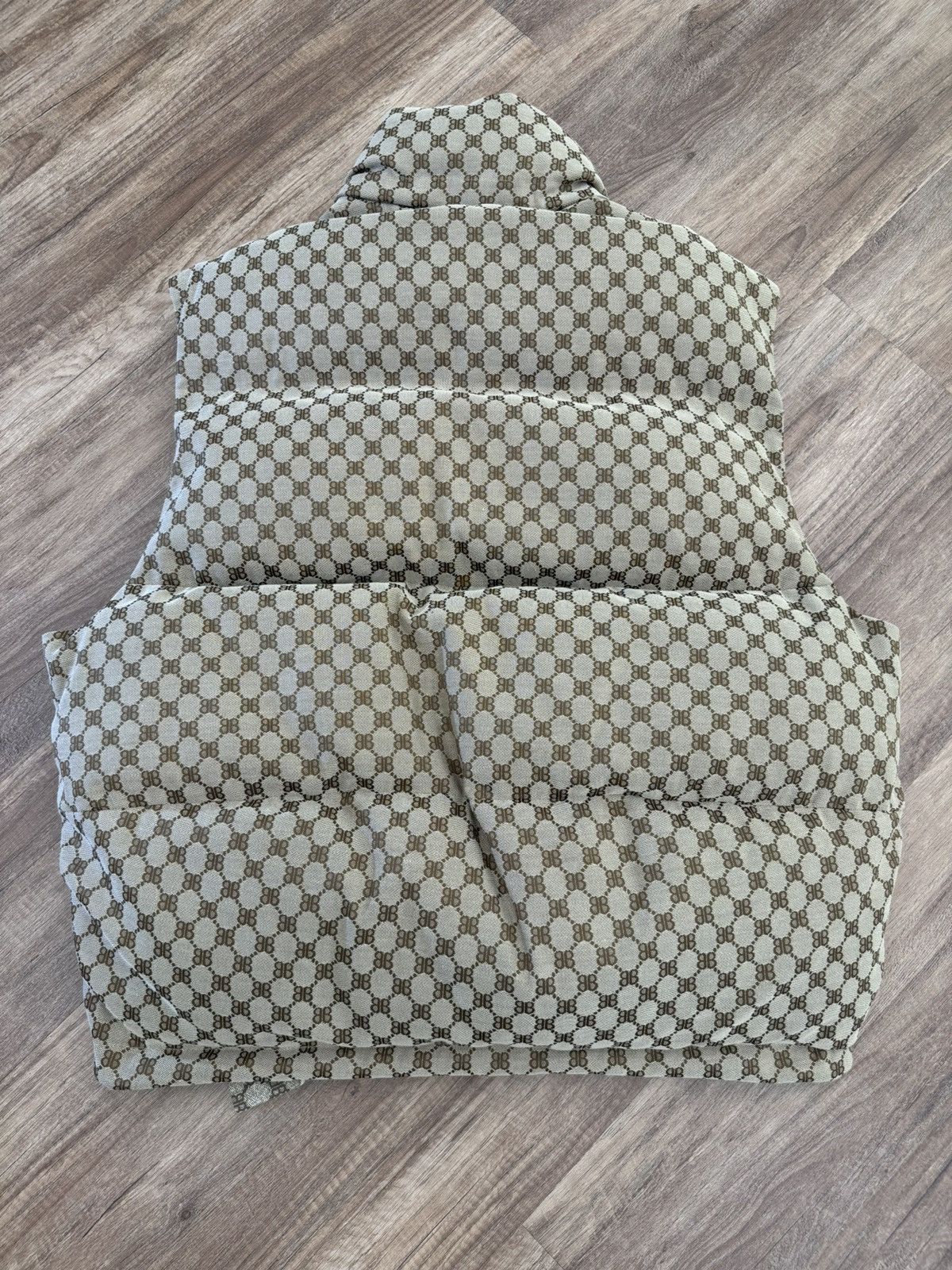 Balenciaga × Gucci Gucci x Balenciaga Hacker Cocoon Puffer Vest Size US XL / EU 56 / 4 - 8 Thumbnail