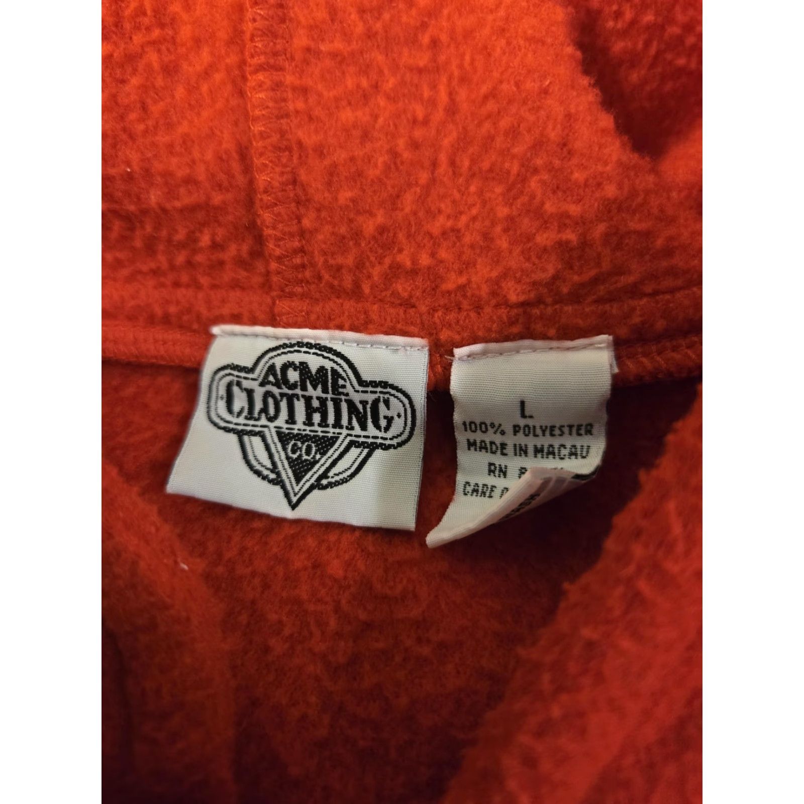 Acme Clothing VINTAGE Acme Clothing Co. Hoodie Men's Large Red Looney Valley Ski Patrol Graphic Print 90s Size US L / EU 52-54 / 3 - 4 Thumbnail
