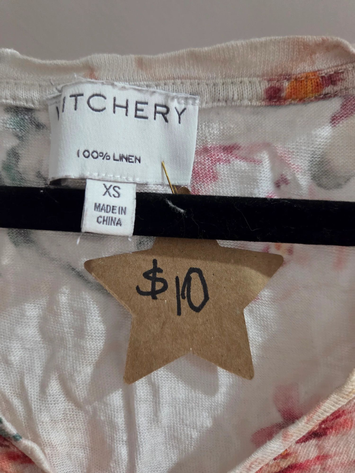 Other Witchery 100% Linen Short Sleeve Blouse Top Women's Size XS Size XS / US 0-2 / IT 36-38 - 1 Thumbnail