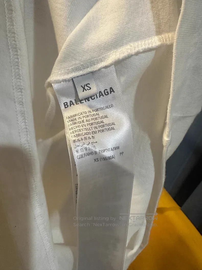 Balenciaga Balenciaga Logo Letter Printed Round Neck Short Sleeve T-S Size US XS / EU 42 / 0 - 7 Thumbnail