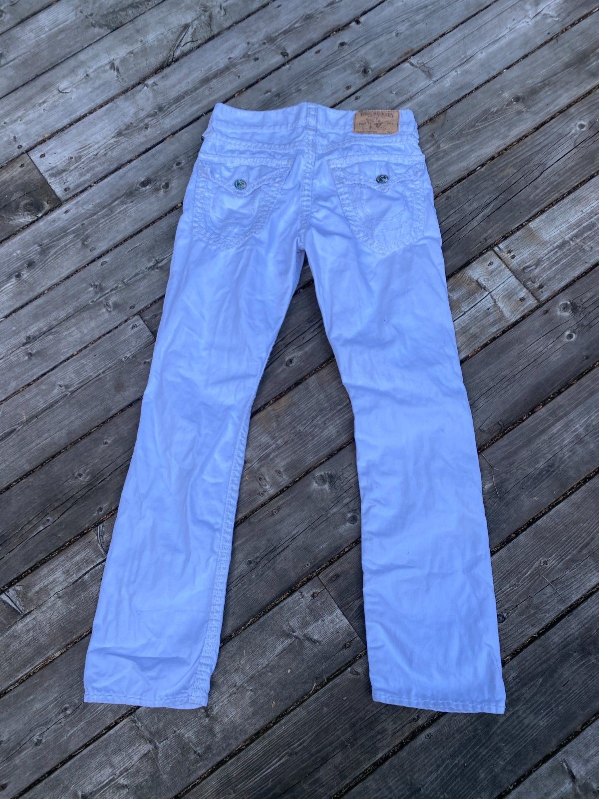 True Religion Vintage True Religion Jeans Size 31 Straight White Super QT Size US 31 - 4 Thumbnail