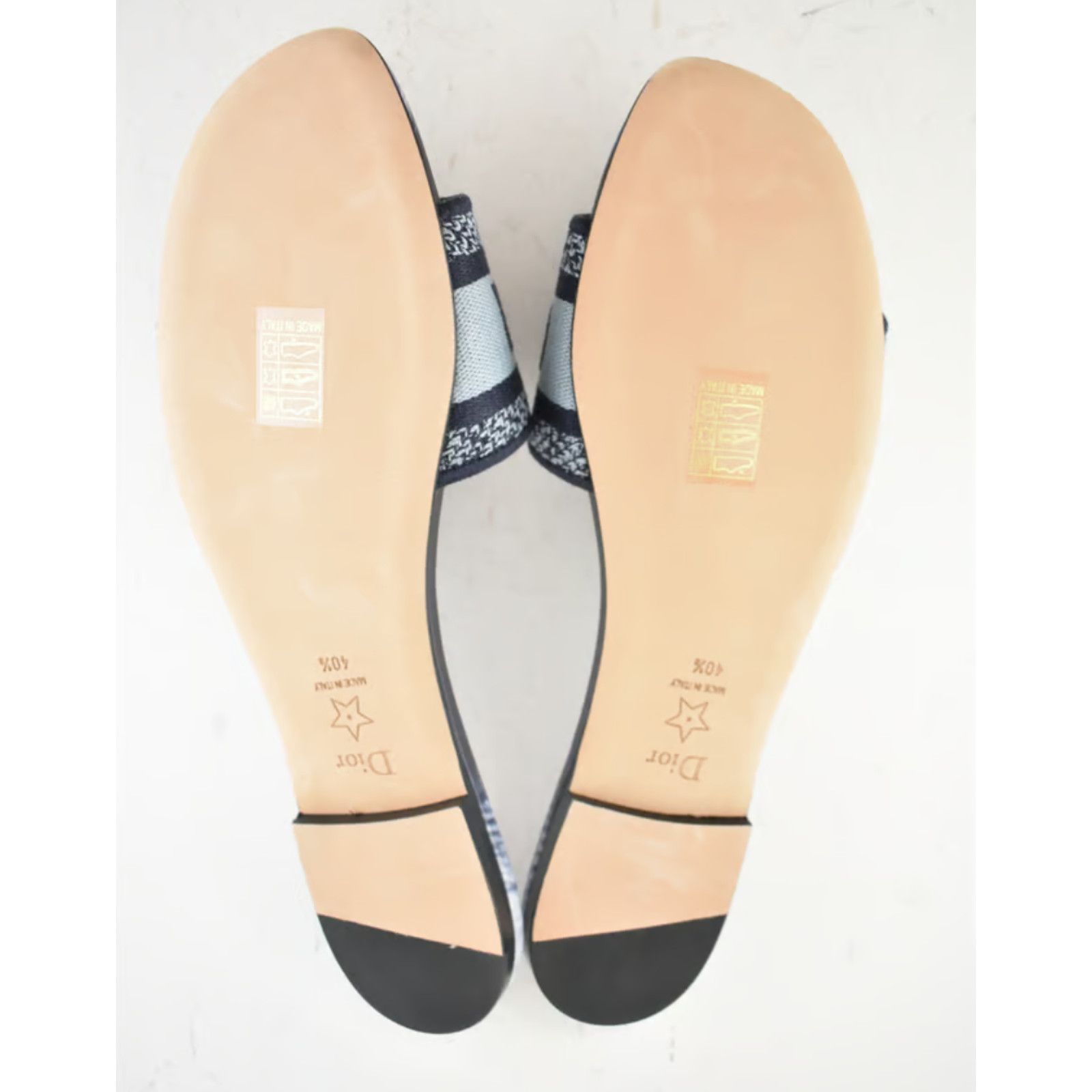 Dior Dway Tie Dye Embroidered Logo Slide Mule Flat Sandal 40.5 Size US 10.5 / IT 40.5 - 12 Thumbnail