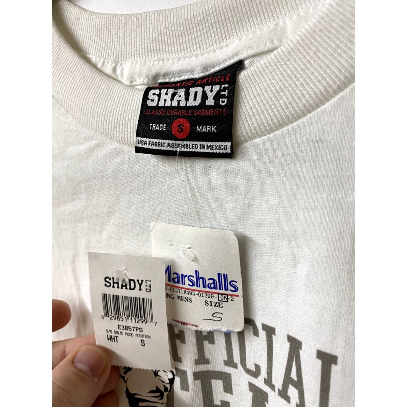 Logo 7 VINTAGE Eminem Shady Official Team Articles Men's T-Shirt SZ S White Logo Y2K Thermal Behaviors? Size US S / EU 44-46 / 1 - 3 Thumbnail
