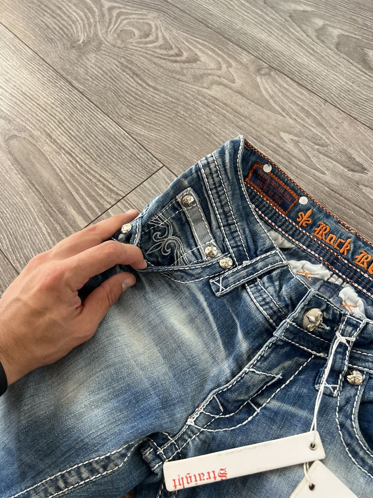 Rock Revival ‼️New Rock Revival Made in USA RRP:210€ Selvage Jeans Size US 28 / EU 44 - 11 Thumbnail