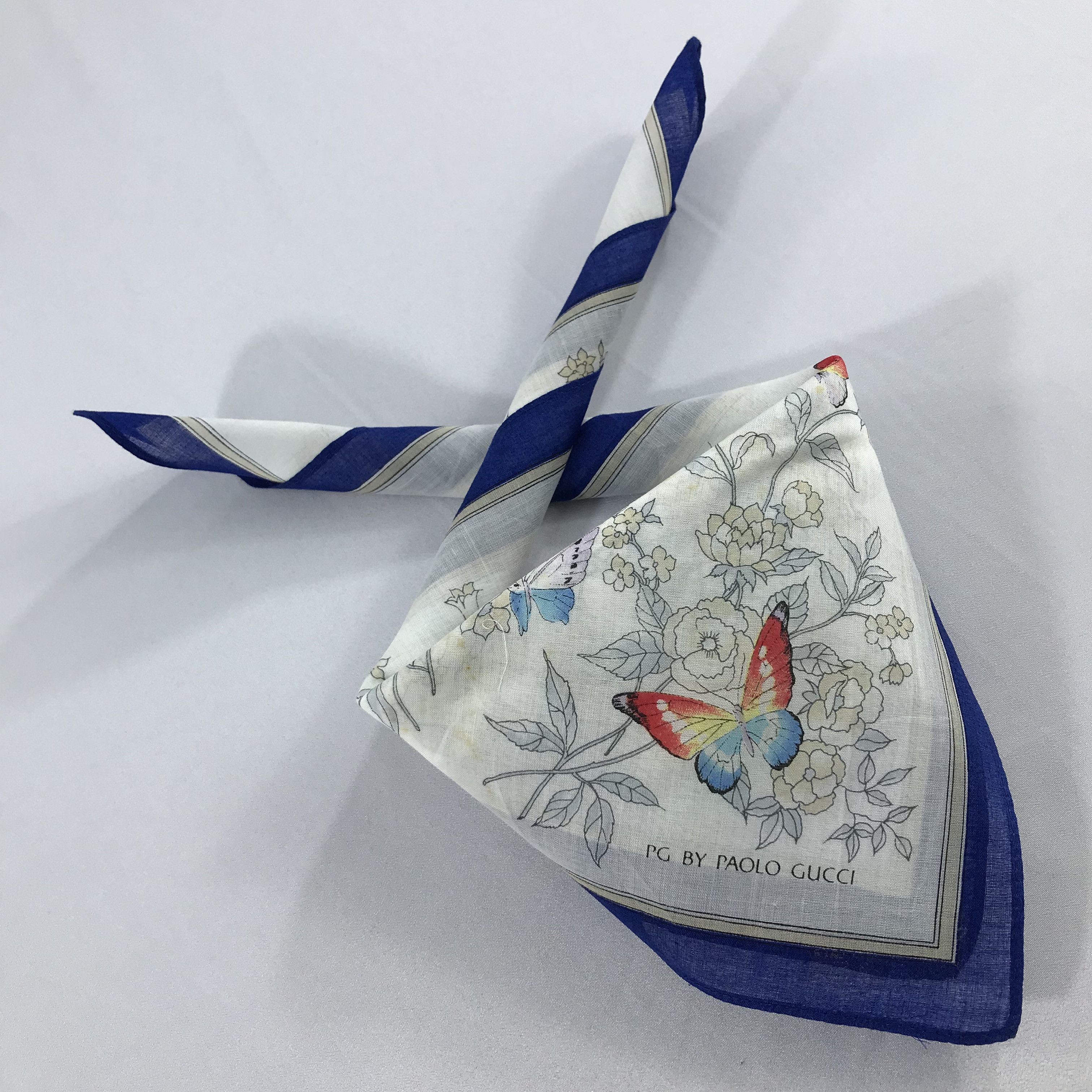 Paolo Gucci × Vintage Paolo Gucci Bandana / Handkerchief / Neckerchief - S2192 Size ONE SIZE - 4 Thumbnail