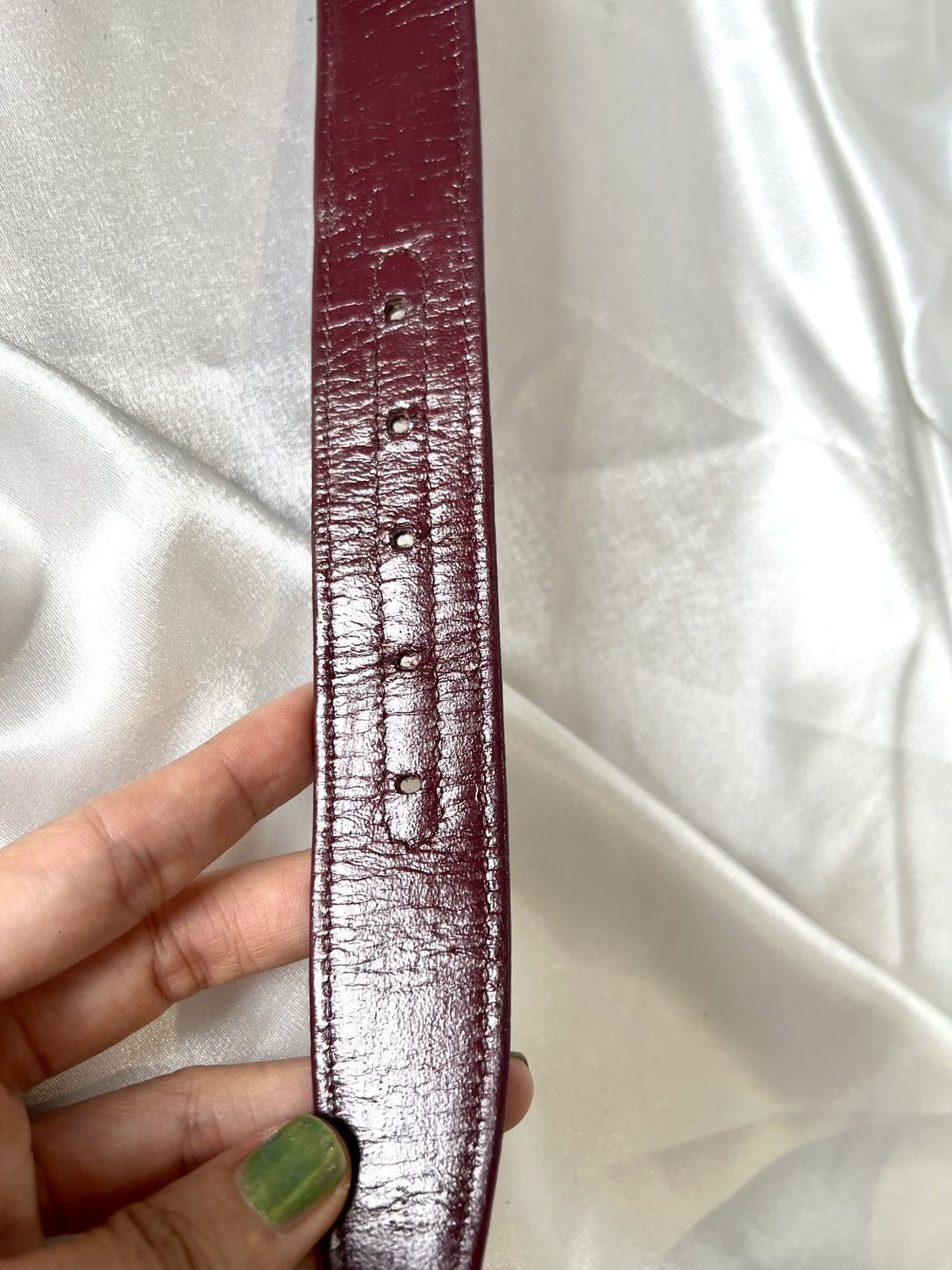 Dior Dior Leather Belt – Burgundy/Beige Monogram Size ONE SIZE - 16 Thumbnail