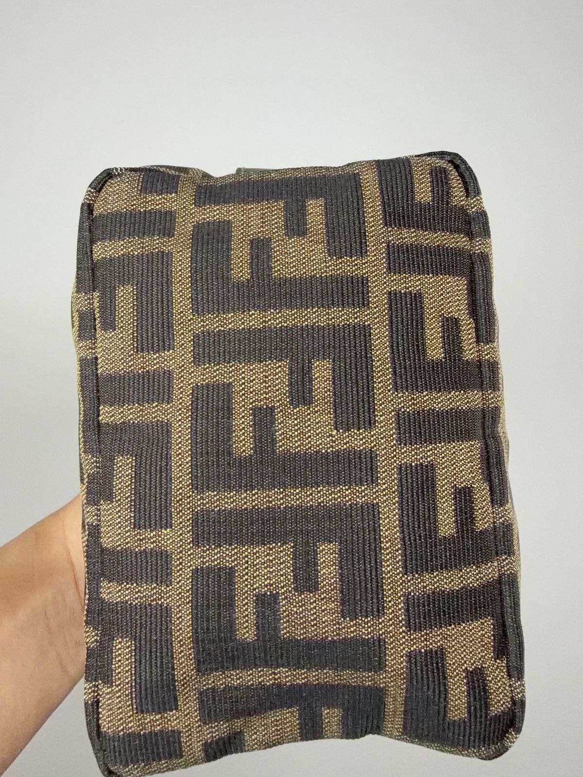 Fendi FENDI Zucca Pattern Vanity Bag Cosmetic Pouch Brown Size ONE SIZE - 8 Thumbnail