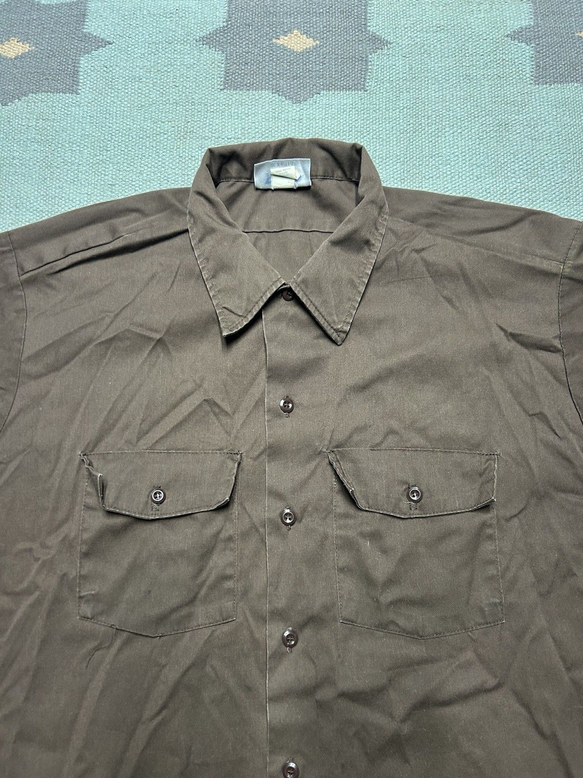 Vintage Vintage dickies work shirt chino twill workwear men’s XL Size US XL / EU 56 / 4 - 4 Thumbnail